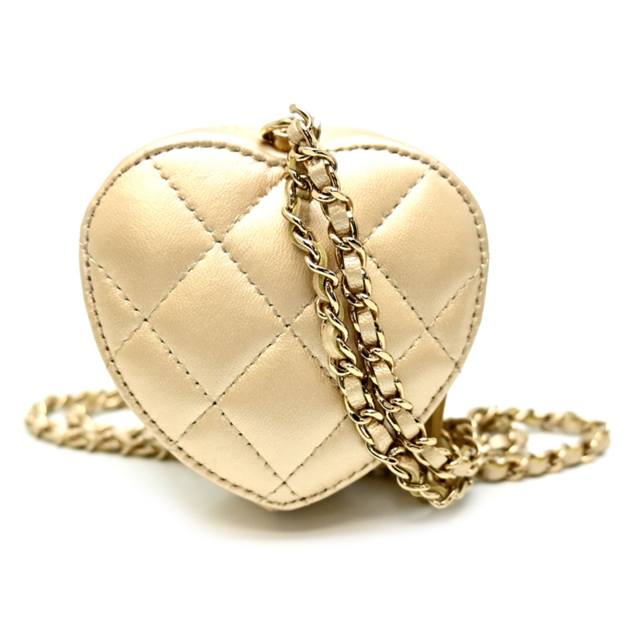 Chanel Chanel Matelasse Coco Mark Mini Heart Chain Shoulder Bag with Gold Hardware, Women's Coin Case, AP2783, Lambskin, Size ONE SIZE - 2 Thumbnail