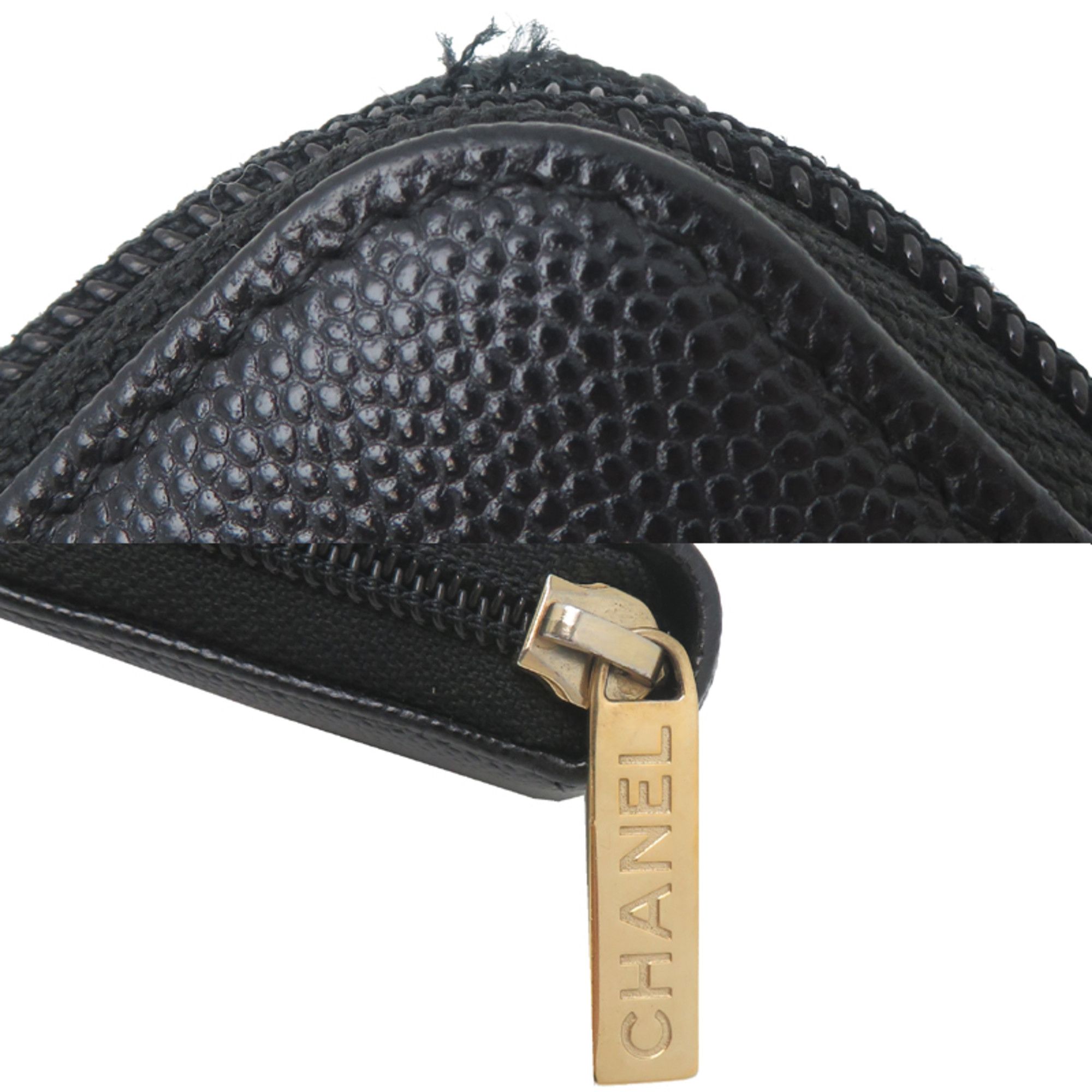 Chanel Chanel Timeless Women's Card Case A82634 Caviar Leather Black Size ONE SIZE - 9 Thumbnail