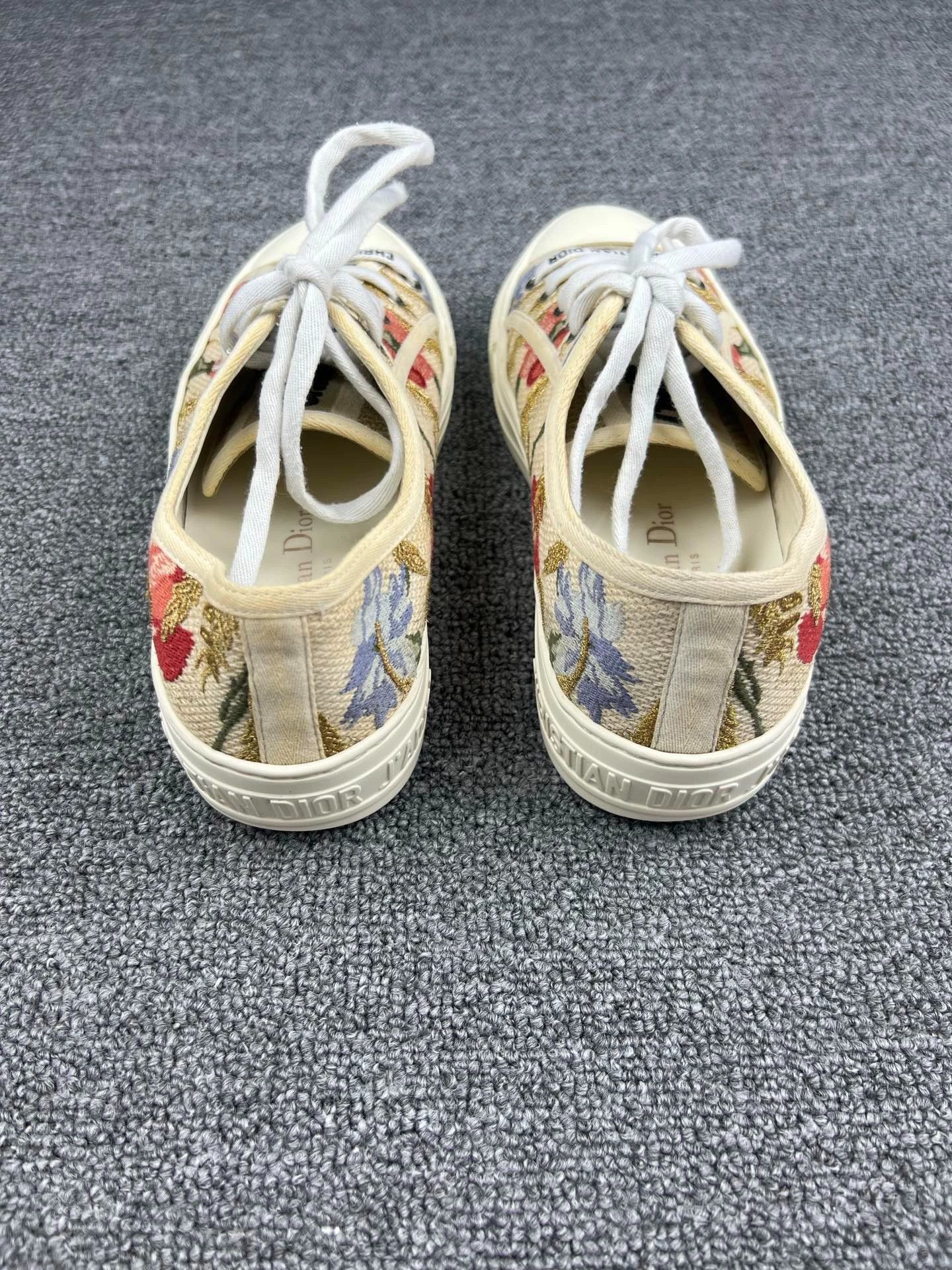 Dior Dior Floral Print Lowtop Sneakers - dmc Size US 5.5 / EU 38 - 4 Thumbnail