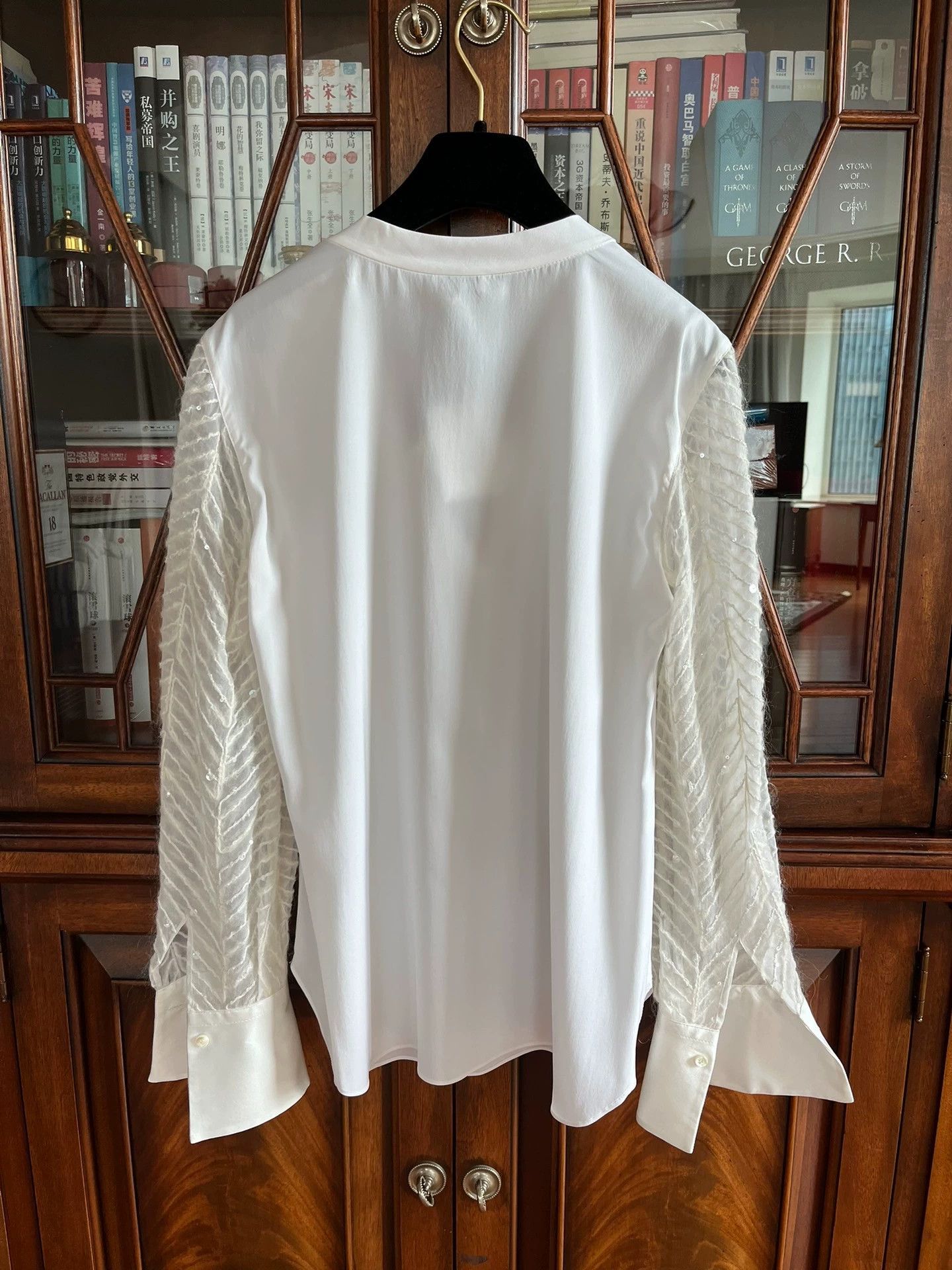 Brunello Cucinelli Brunello Cucinelli White Embroidered Shirt - dmc Size US XS / EU 42 / 0 - 2 Thumbnail