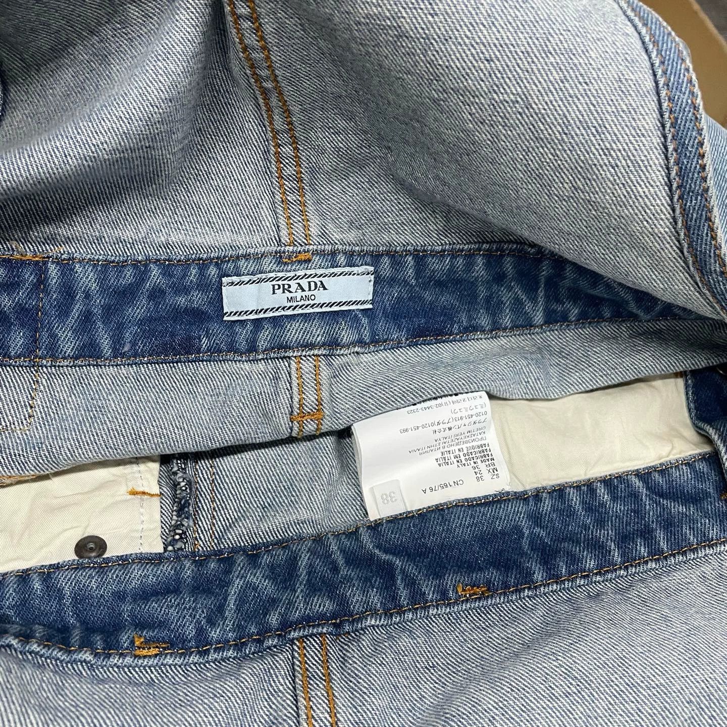 Prada Prada Denim Overalls with Triangle Logo - dmc Size US 38 / EU 54 - 5 Thumbnail