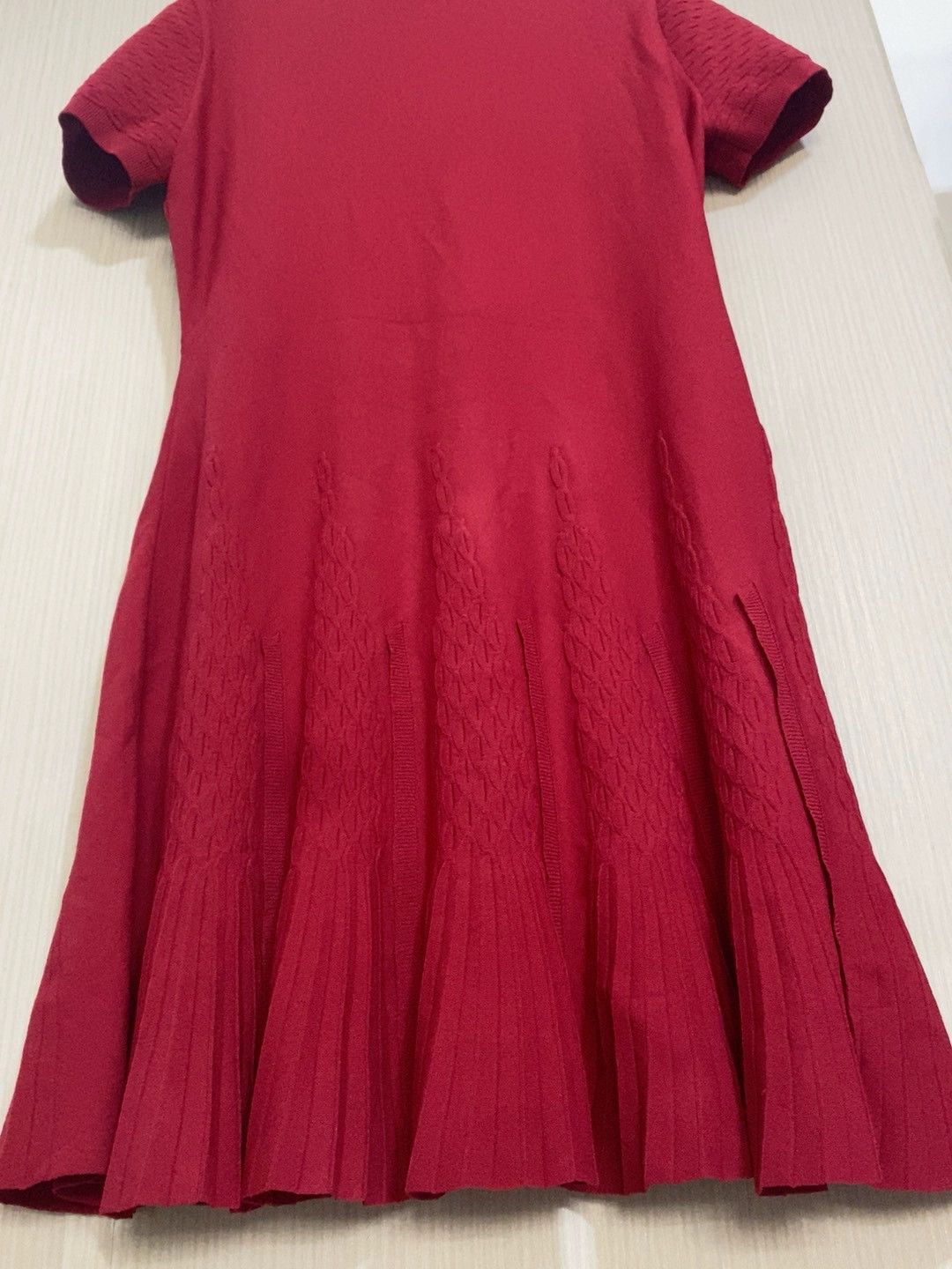 Valentino Valentino Red Knit Dress - dmc Size US 38 / EU 54 - 7 Thumbnail