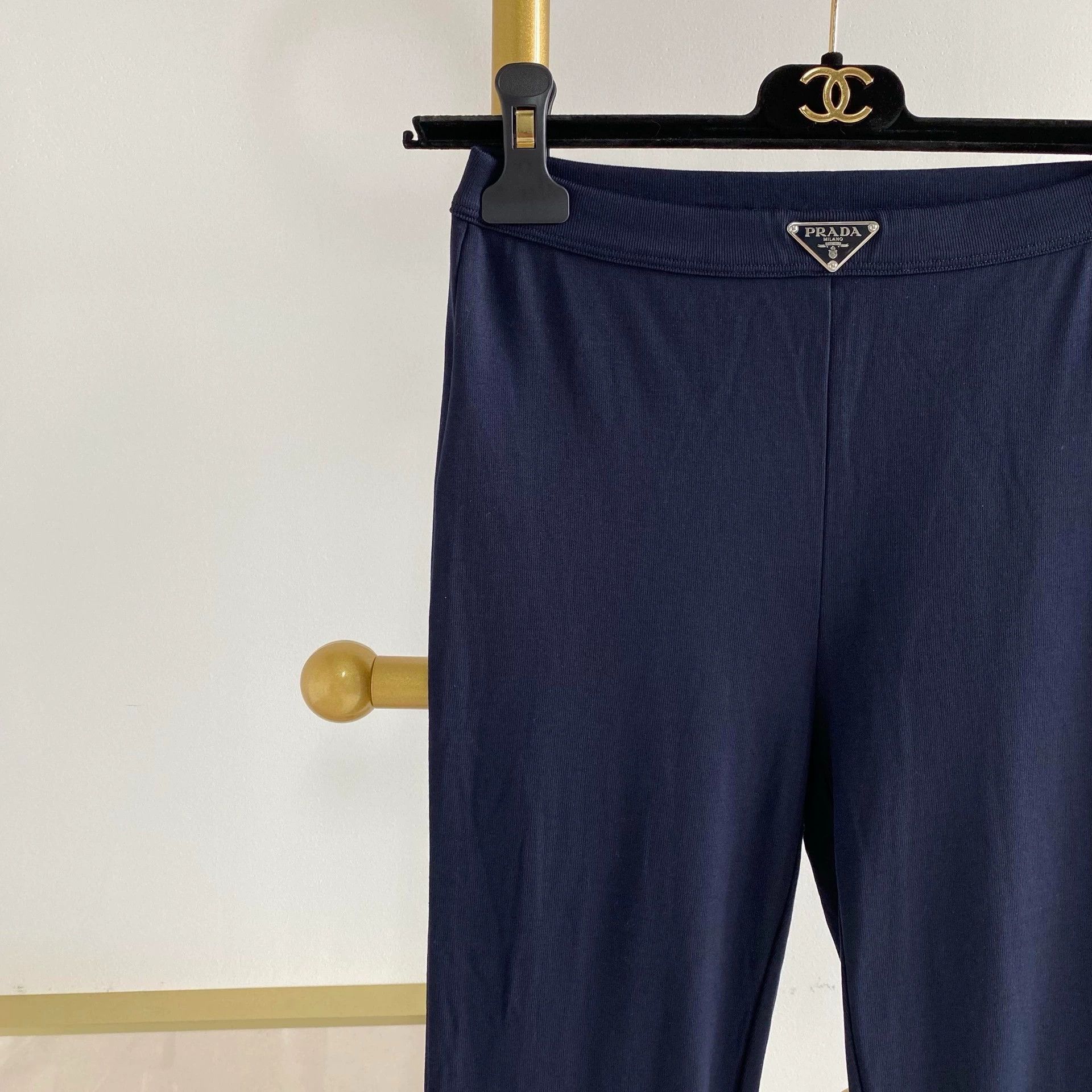 Prada Prada Dark Stretch Flared Pants 40 - dmc Size US 31 - 3 Thumbnail
