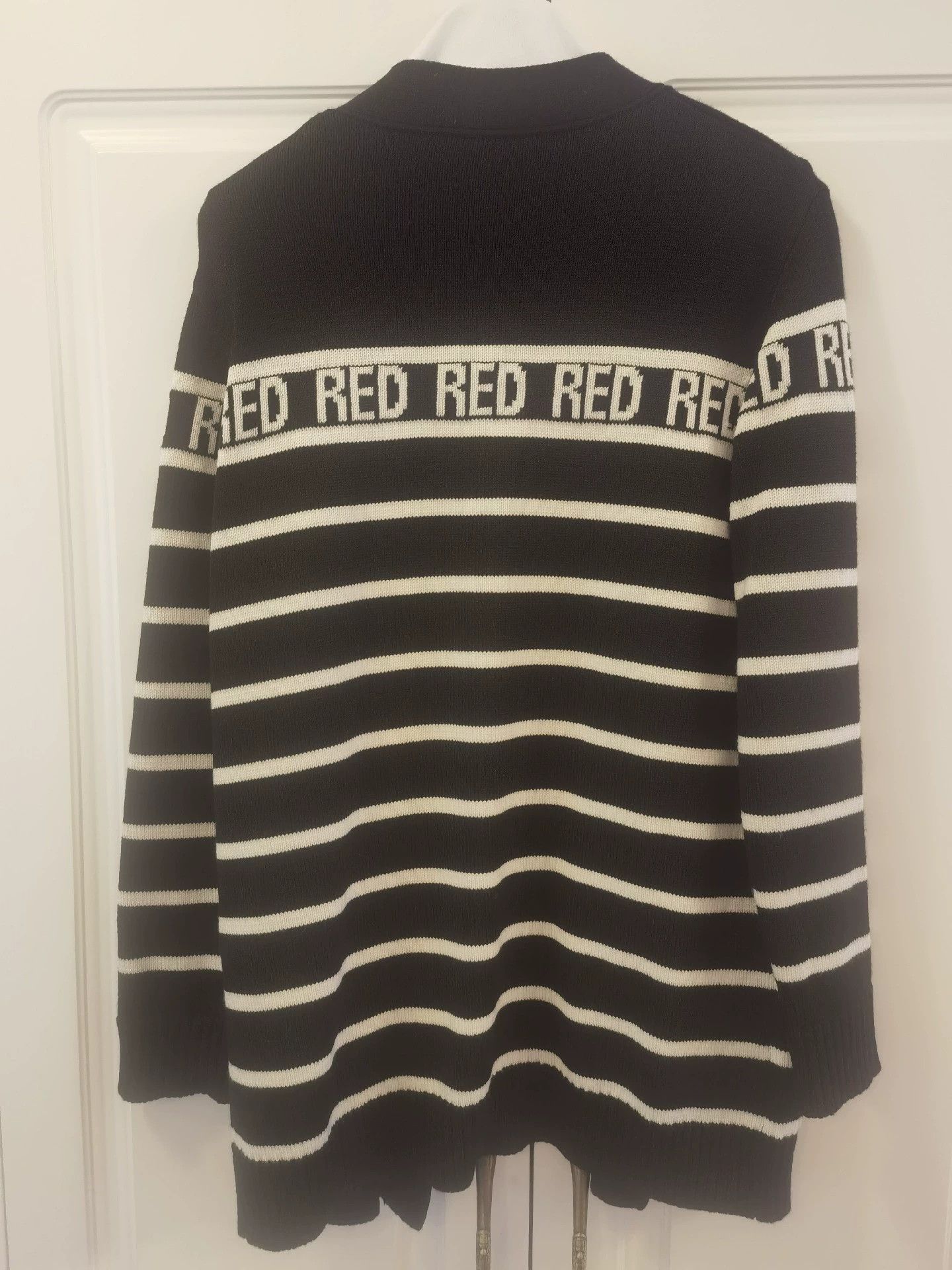Valentino Red Valentino Black White Cardigan - dmc Size US XXS / EU 40 - 2 Thumbnail