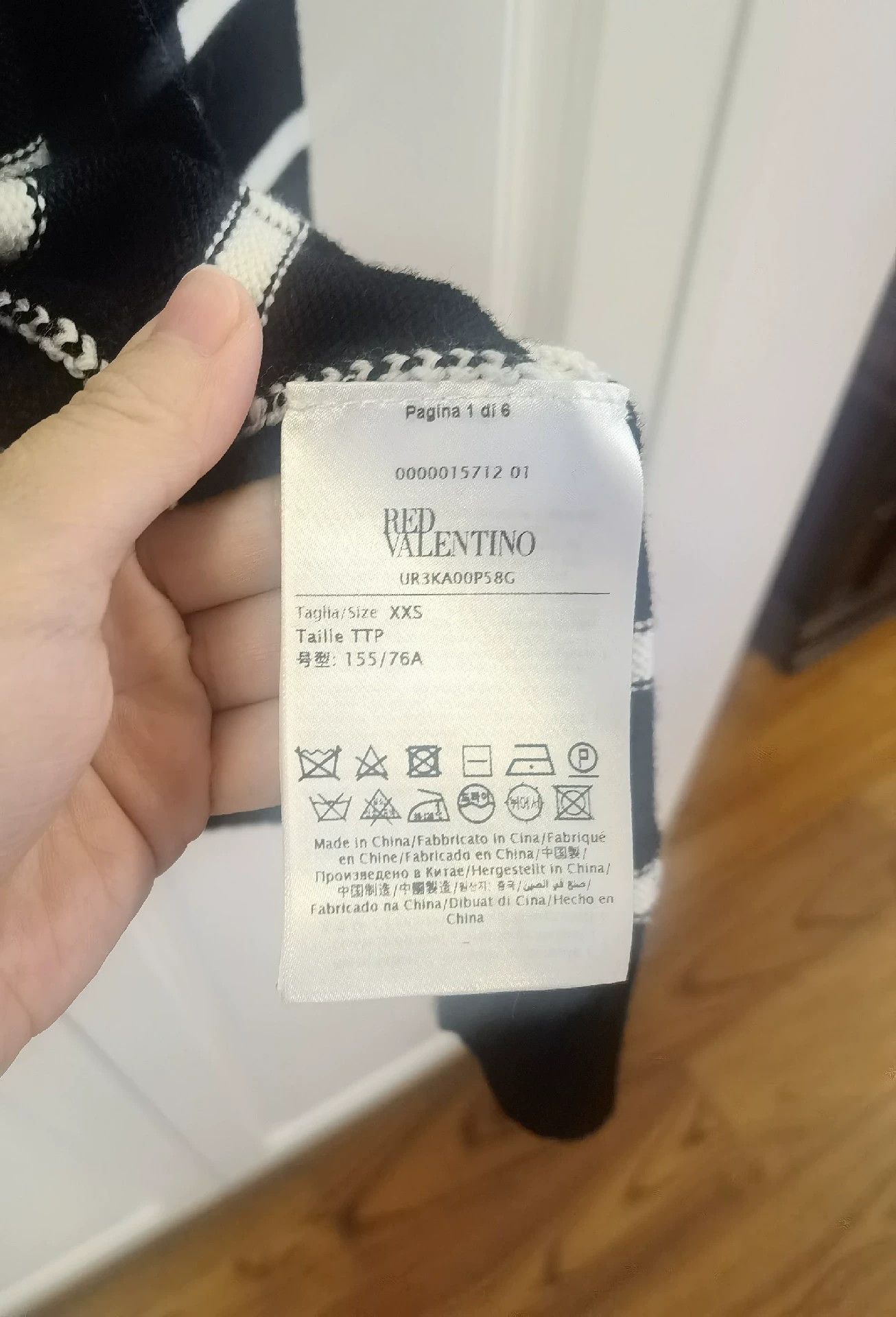 Valentino Red Valentino Black White Cardigan - dmc Size US XXS / EU 40 - 6 Thumbnail