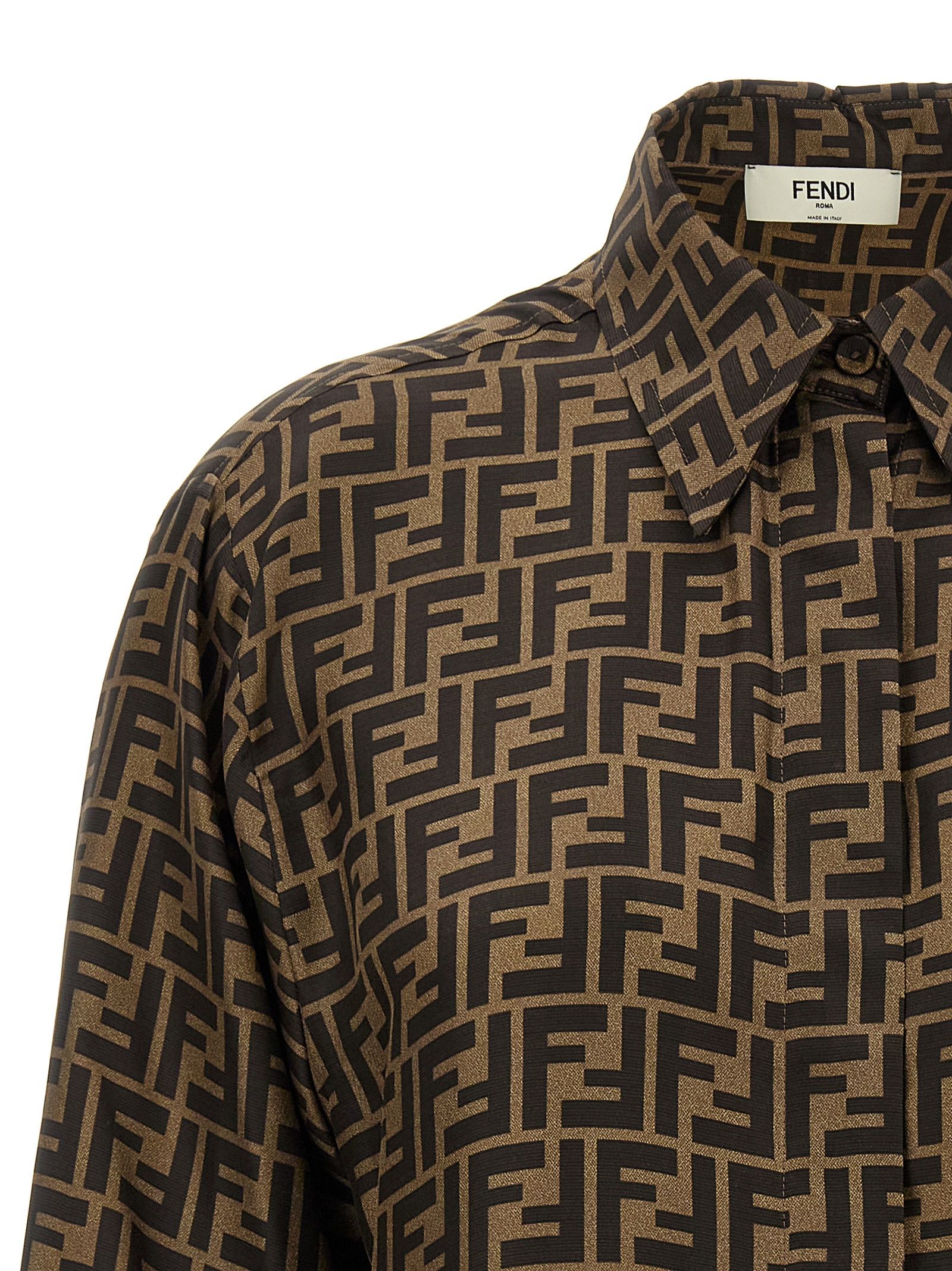 Fendi Ff Monogram Shirt Size M / US 6-8 / IT 42-44 - 3 Thumbnail