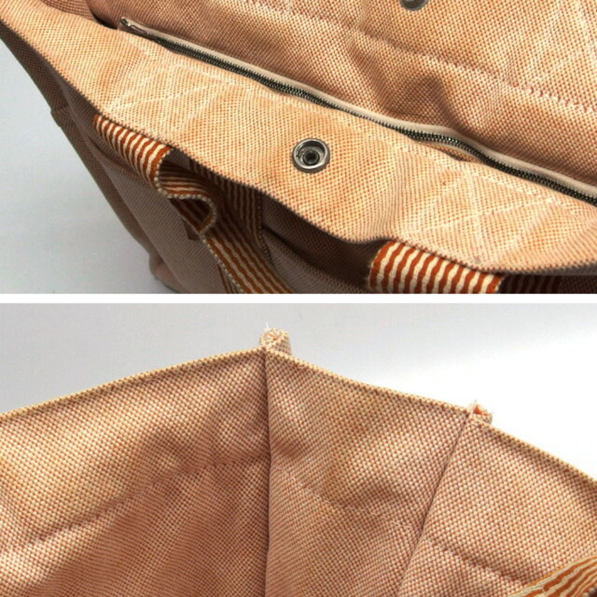 Hermes Hermes New Four Toes MM Tote Bag Orange x White Size ONE SIZE - 9 Thumbnail