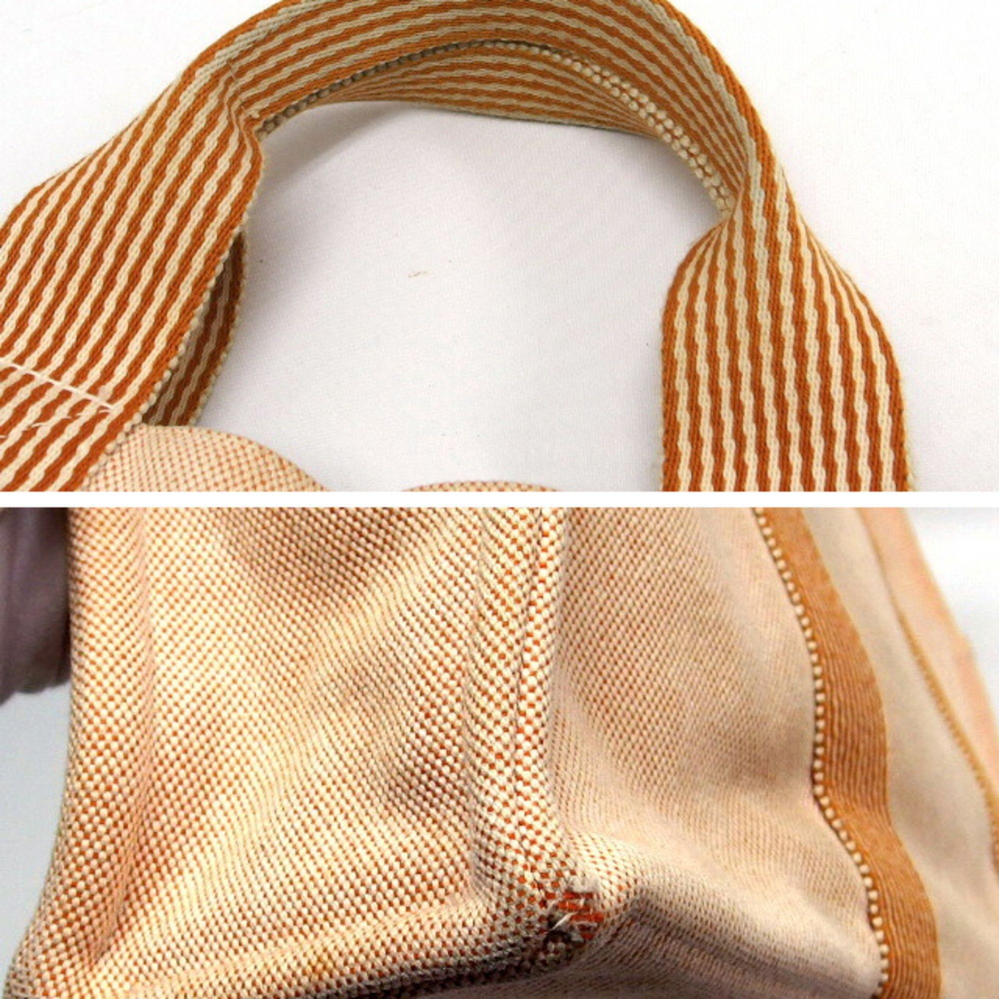 Hermes Hermes New Four Toes MM Tote Bag Orange x White Size ONE SIZE - 7 Thumbnail