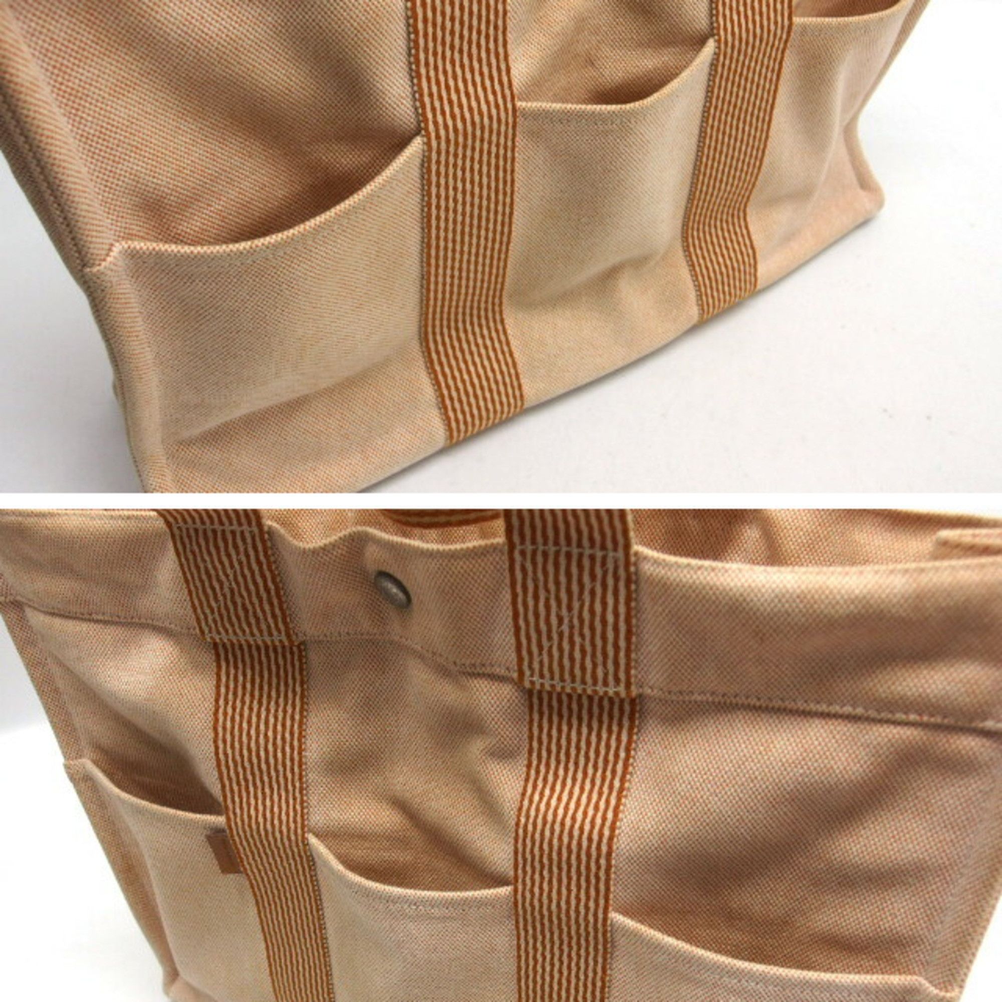 Hermes Hermes New Four Toes MM Tote Bag Orange x White Size ONE SIZE - 6 Thumbnail