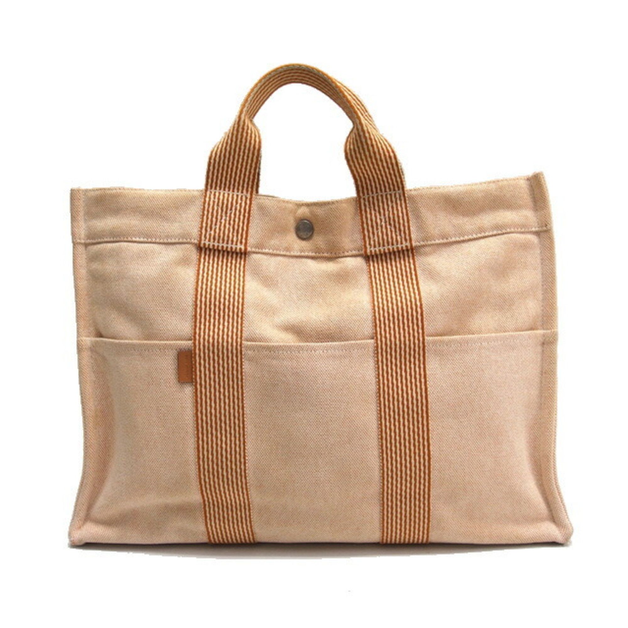 Hermes Hermes New Four Toes MM Tote Bag Orange x White Size ONE SIZE - 2 Thumbnail