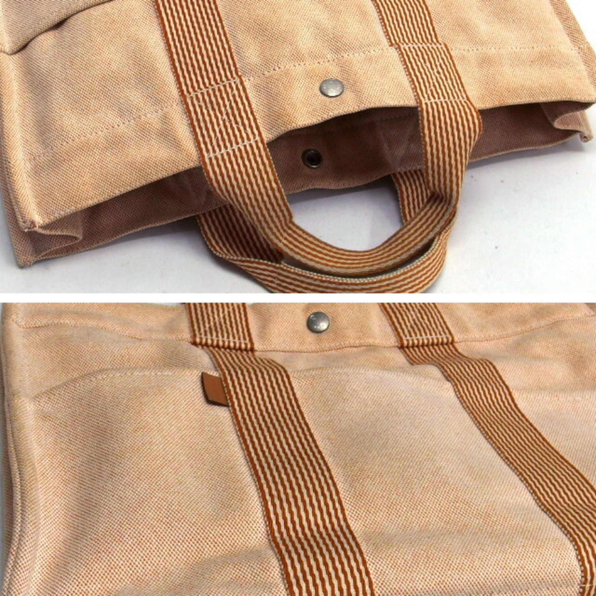 Hermes Hermes New Four Toes MM Tote Bag Orange x White Size ONE SIZE - 8 Thumbnail