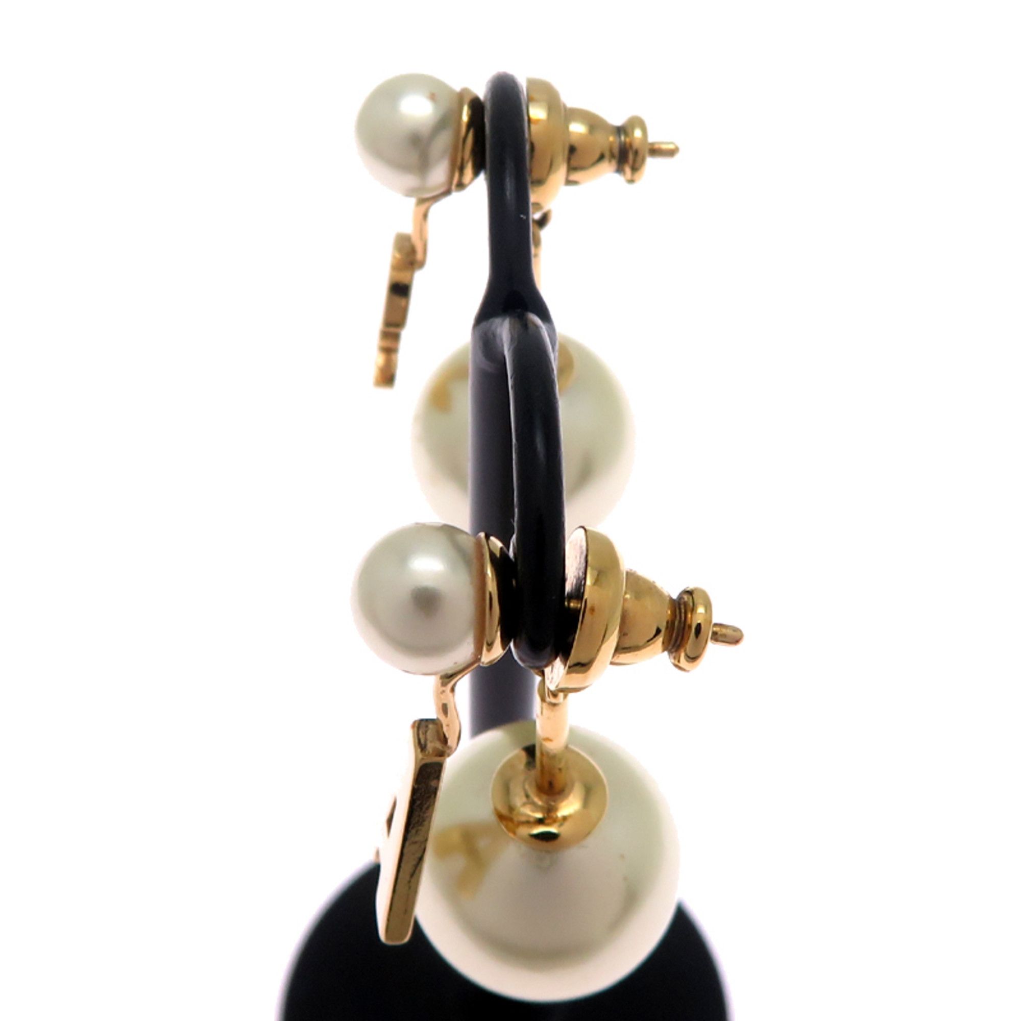 Dior Christian Dior Dior Tribal Initial Women's Earrings GP Size ONE SIZE - 2 Thumbnail