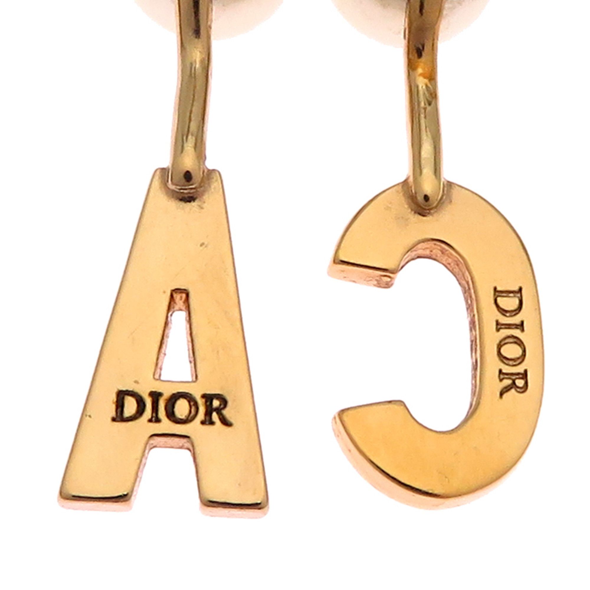 Dior Christian Dior Dior Tribal Initial Women's Earrings GP Size ONE SIZE - 4 Thumbnail