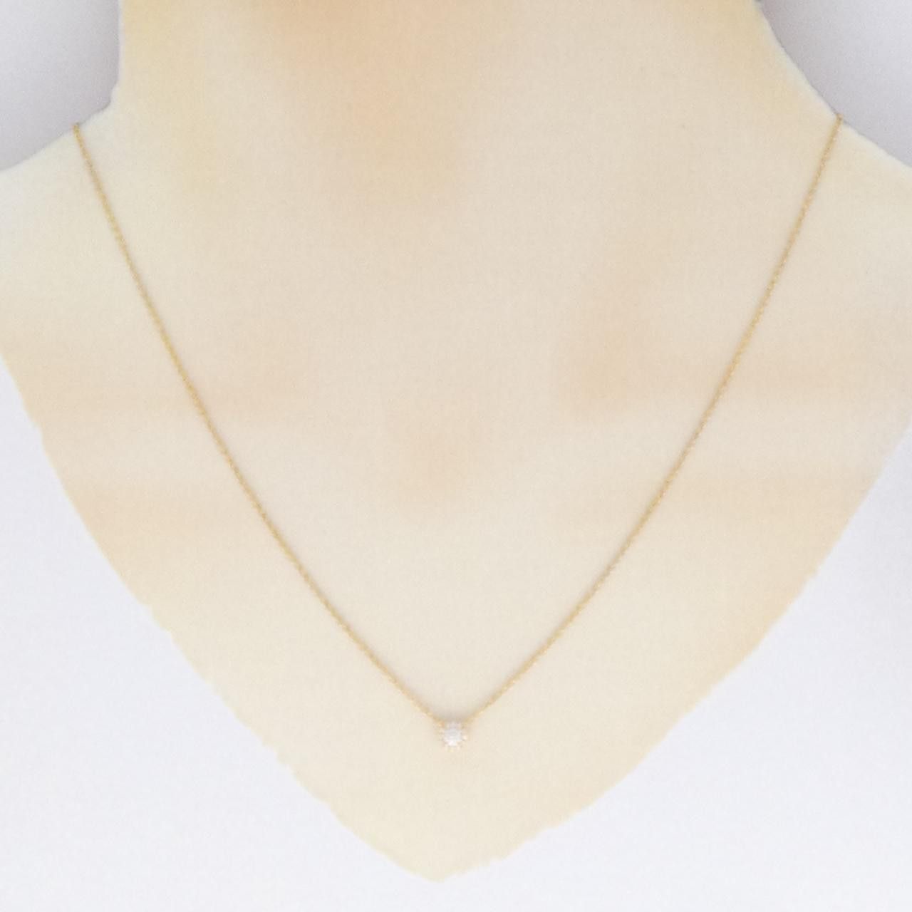 Tiffany & Co. Tiffany & Co. Tiffany Soleste Au750 Pink Gold Diamond Necklace Crocodile skin Necklace DUTY FREE for USA Size ONE SIZE - 6 Thumbnail