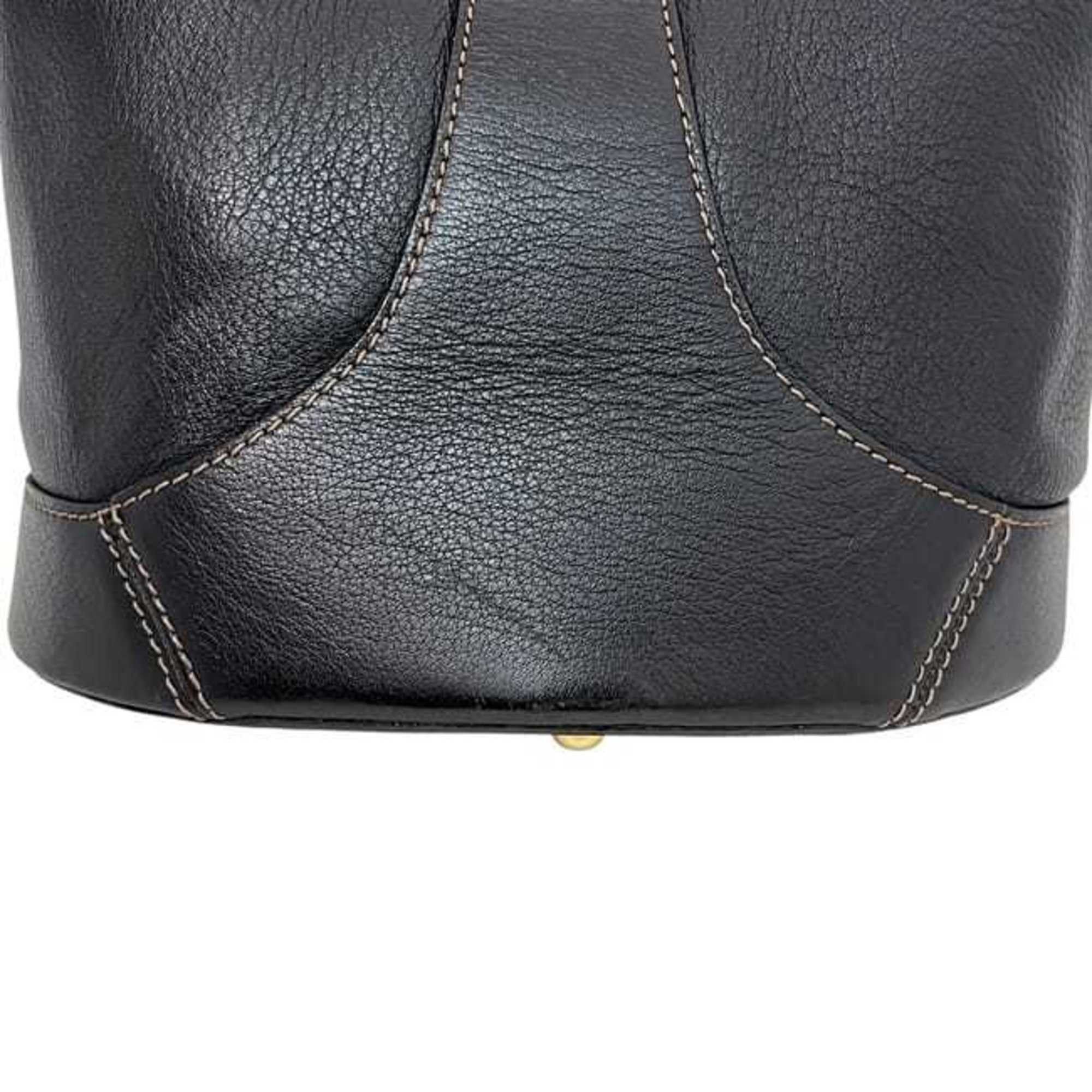 Loewe handbag f-24362 Black Anton Leather L 26 LOEWE Women's