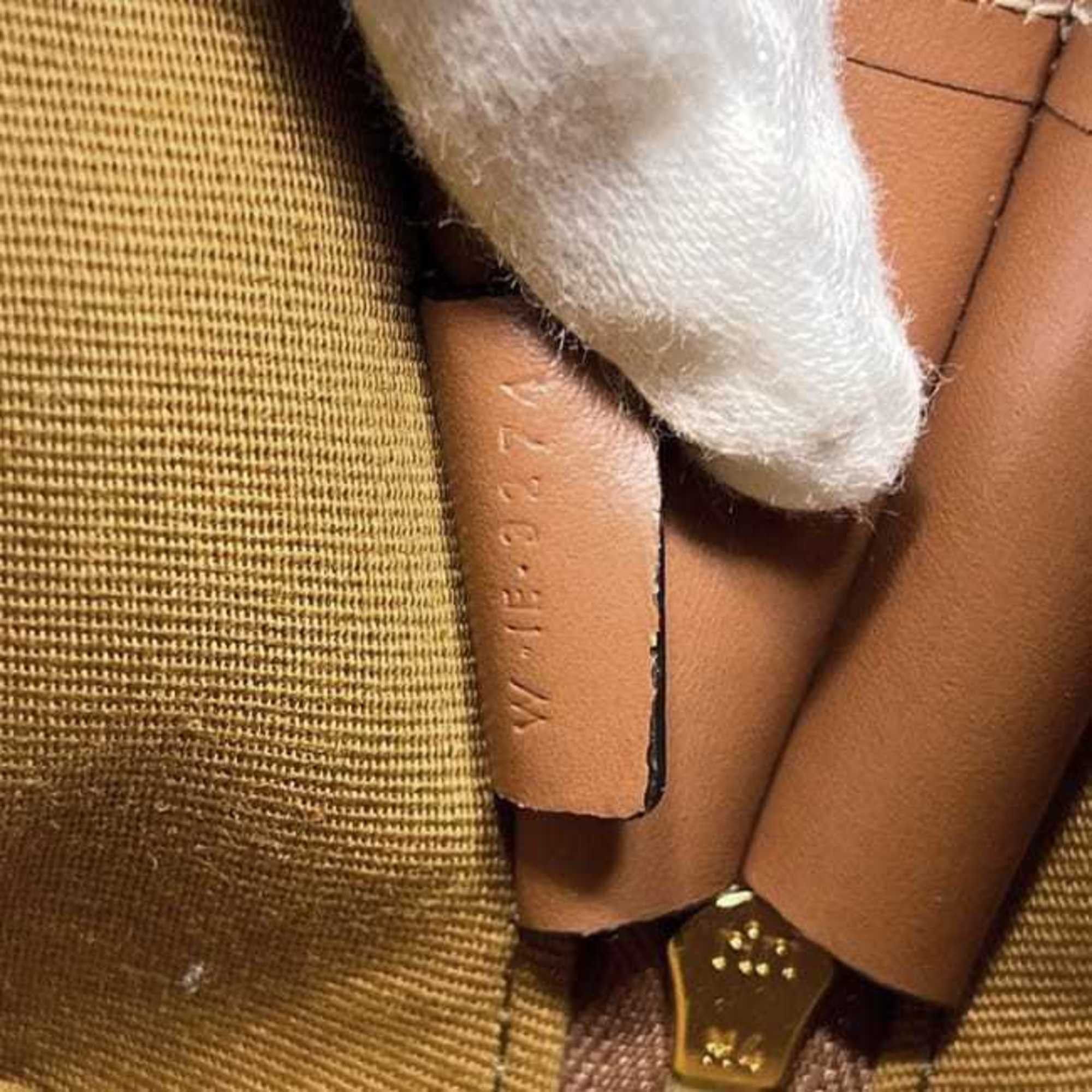 Celine Celine Mini Pouch f-24383 White/Brown Triomphe Print 4M1622CZJ PVC Leather W-IE-3274 Men's/Women's Size ONE SIZE - 9 Thumbnail
