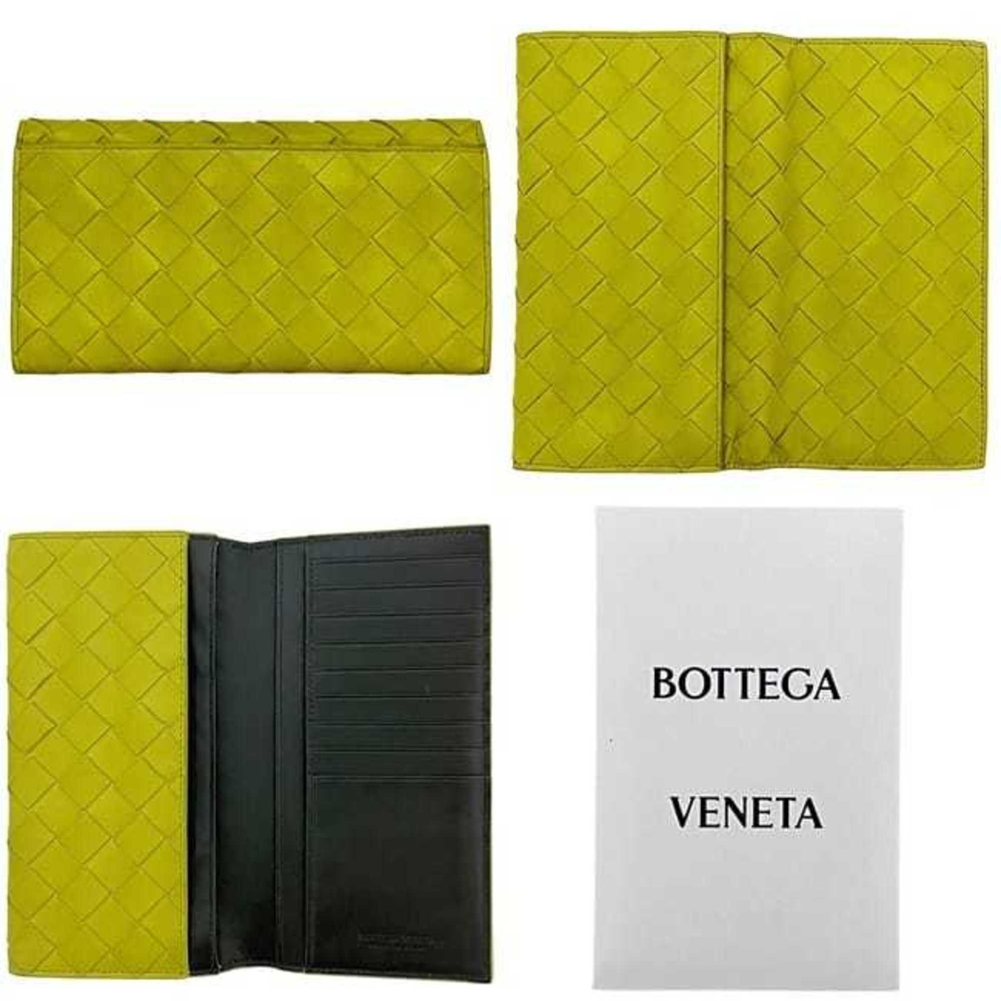 Bottega Veneta Bottega Veneta Bifold Long Wallet ec-24435 Yellow Cassette 676593 Leather P02068570A BOTTEGA VENETA Braided Flap Men's Women's Size ONE SIZE - 3 Thumbnail