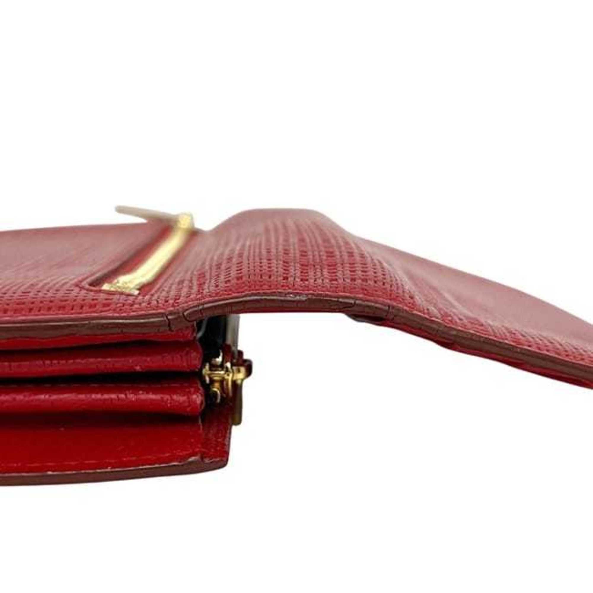 Loewe Loewe bifold long wallet ec-24326 red linen and leather 10188K98 061509 LOEWE for men women with anagram print Size ONE SIZE - 7 Thumbnail