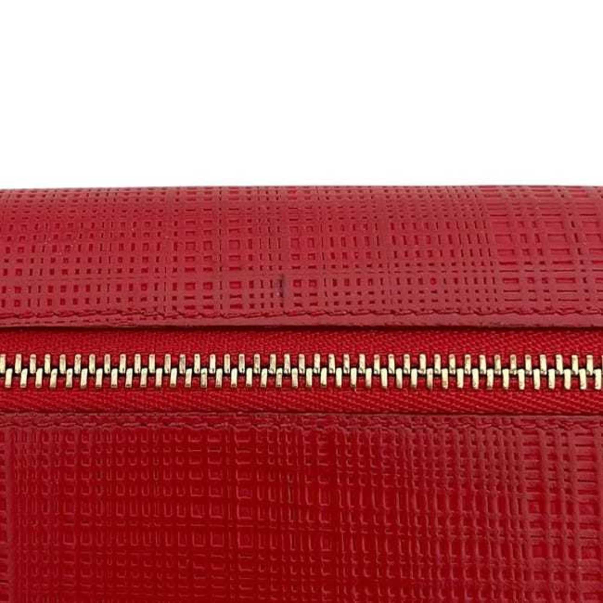 Loewe Loewe bifold long wallet ec-24326 red linen and leather 10188K98 061509 LOEWE for men women with anagram print Size ONE SIZE - 11 Thumbnail