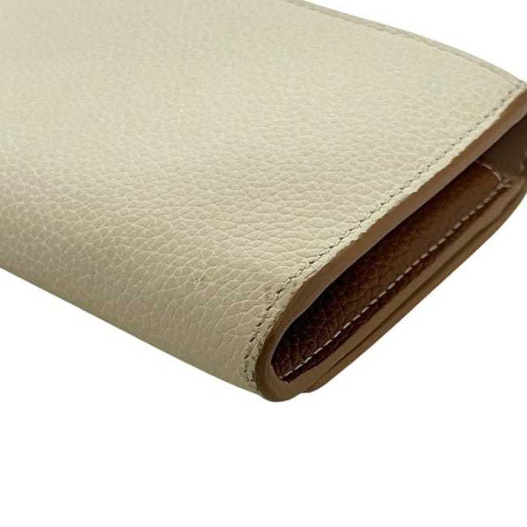 Burberry Burberry bifold long wallet f-24432 beige brown TB 8059622 1 leather BURBERRY two-tone men's women's Size ONE SIZE - 11 Thumbnail