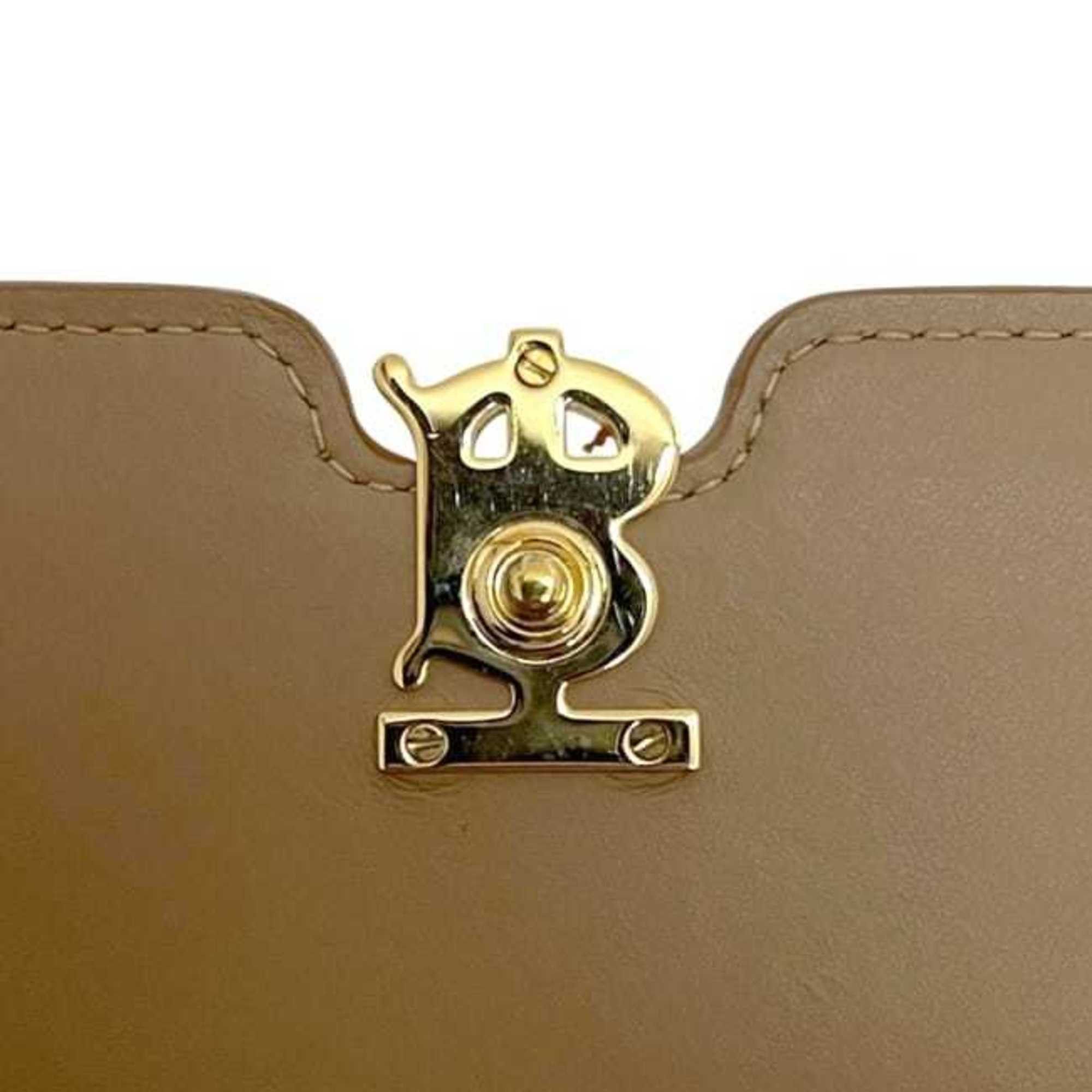 Burberry Burberry bifold long wallet f-24432 beige brown TB 8059622 1 leather BURBERRY two-tone men's women's Size ONE SIZE - 7 Thumbnail