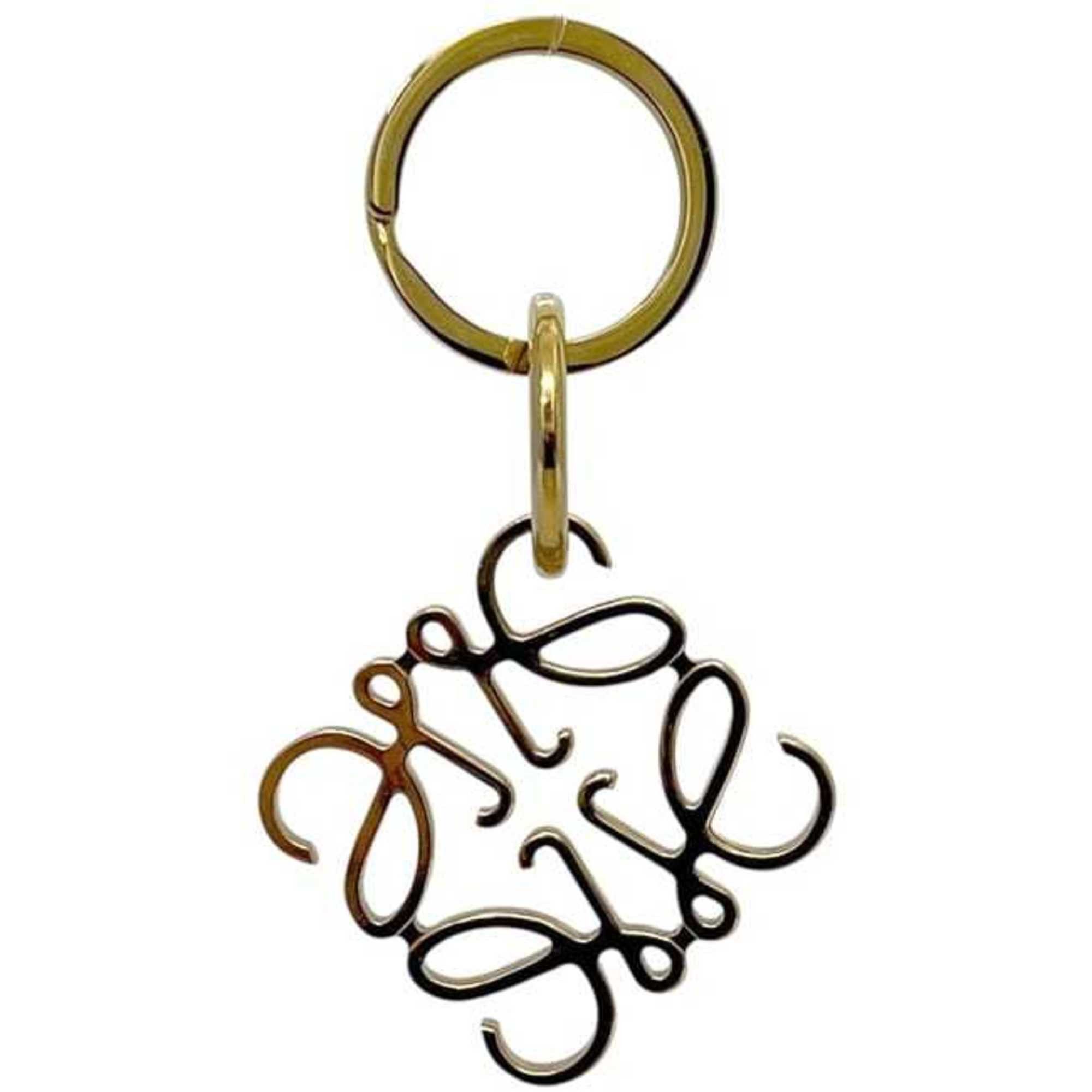 Loewe Loewe Key Ring f-24407 Gold Anagram 111.29.203 Metal LOEWE Charm Bag GP Men's Women's Keychain Size ONE SIZE - 4 Thumbnail