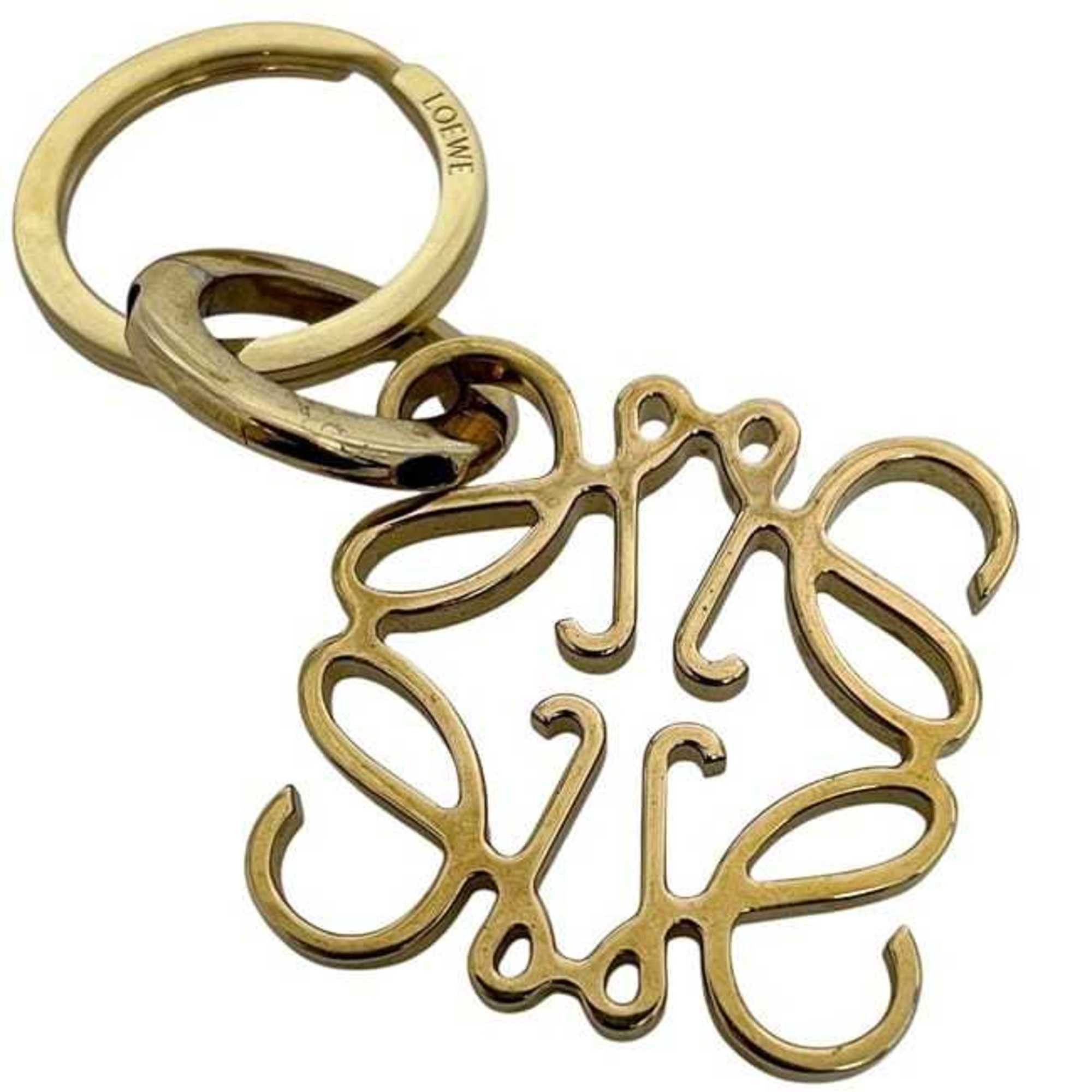 Loewe Loewe Key Ring f-24407 Gold Anagram 111.29.203 Metal LOEWE Charm Bag GP Men's Women's Keychain Size ONE SIZE - 5 Thumbnail