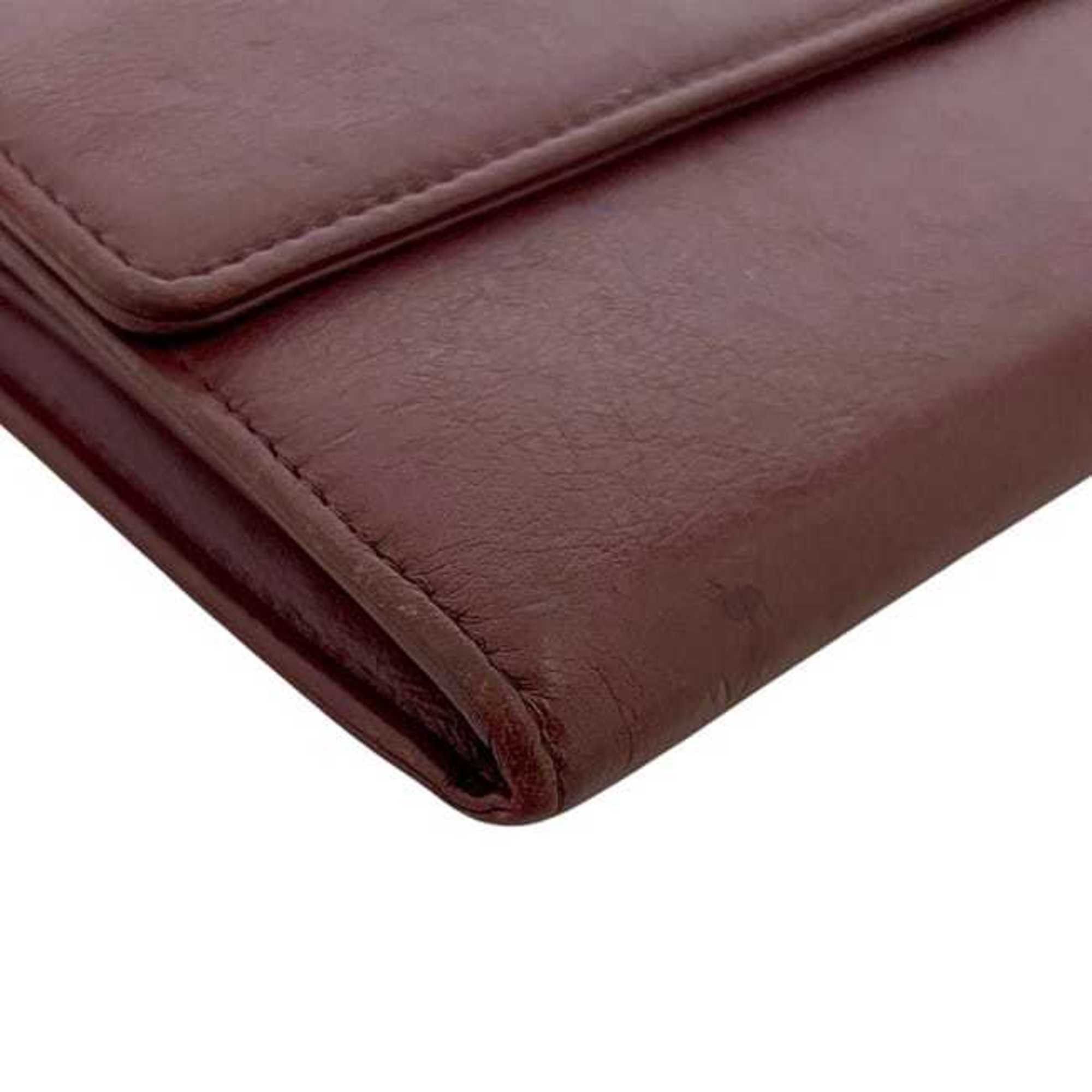Chanel Chanel bifold long wallet f-24347, Bordeaux, Burgundy, Coco Mark, A50070, 23 series, leather, 26234402, CHANEL, wine red, men's, women's, unisex, stitching, f-243347 Size ONE SIZE - 8 Thumbnail