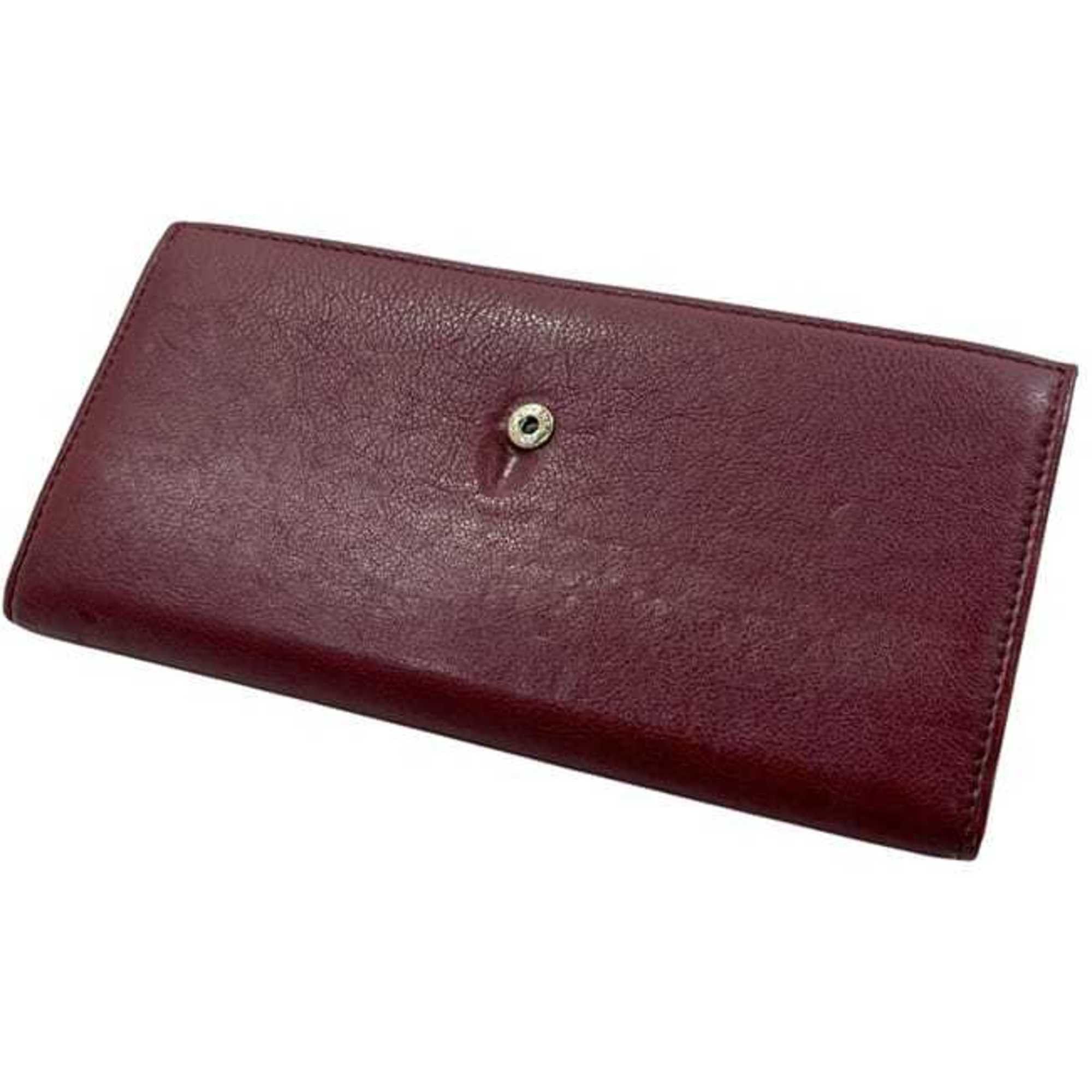 Chanel Chanel bifold long wallet f-24347, Bordeaux, Burgundy, Coco Mark, A50070, 23 series, leather, 26234402, CHANEL, wine red, men's, women's, unisex, stitching, f-243347 Size ONE SIZE - 6 Thumbnail