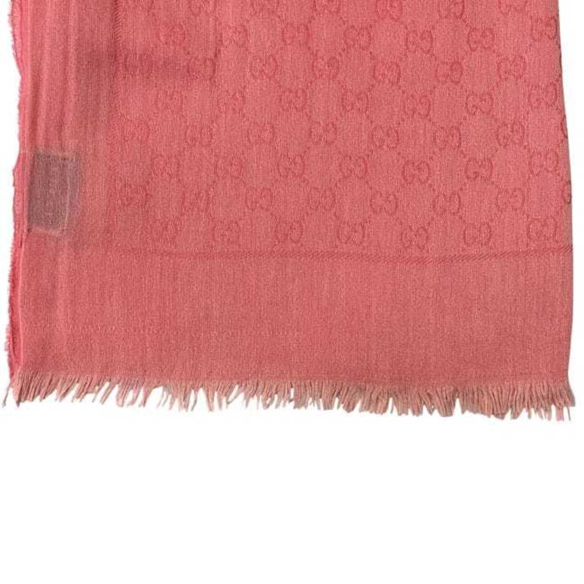 Gucci Gucci Stole ec-24405 Pink 508027 411177 Cotton 3G105 GUCCI Scarf Shawl Men's Women's GG Size ONE SIZE - 4 Thumbnail