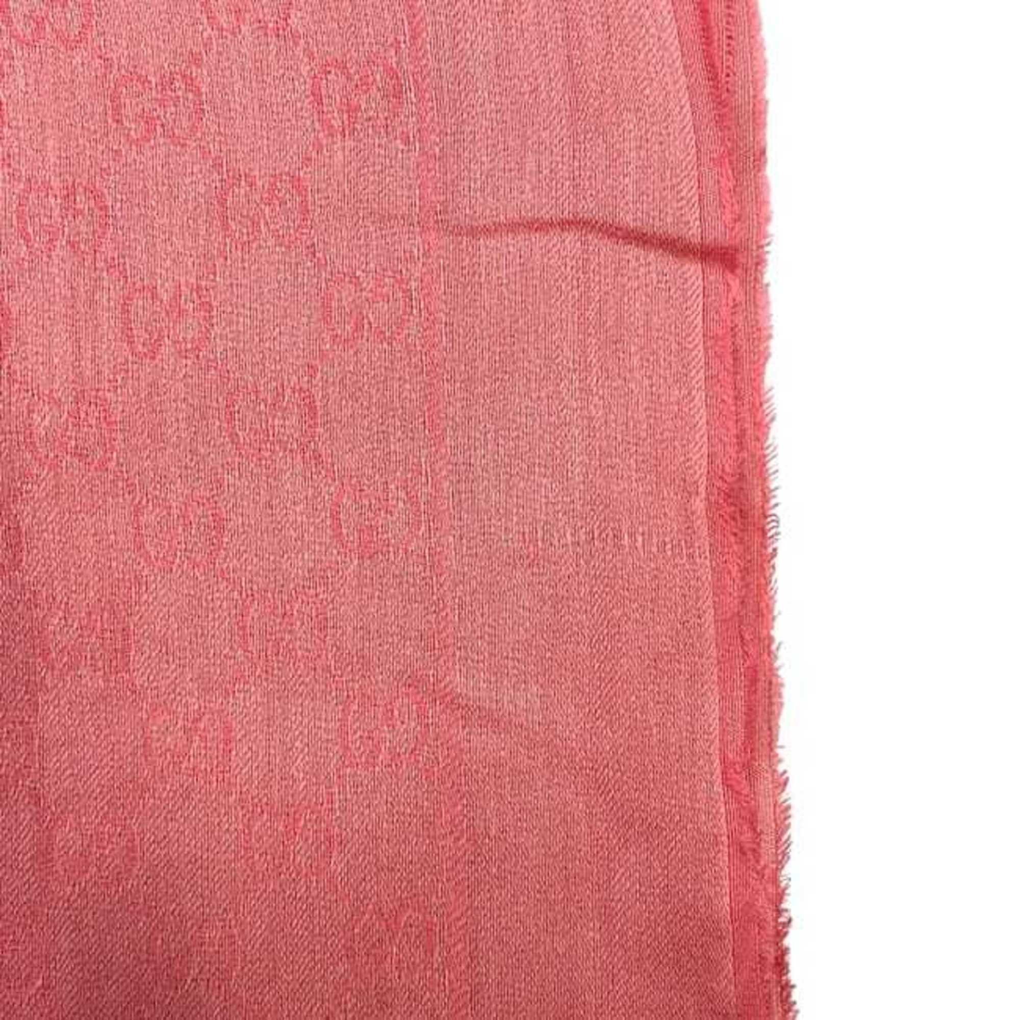 Gucci Gucci Stole ec-24405 Pink 508027 411177 Cotton 3G105 GUCCI Scarf Shawl Men's Women's GG Size ONE SIZE - 10 Thumbnail