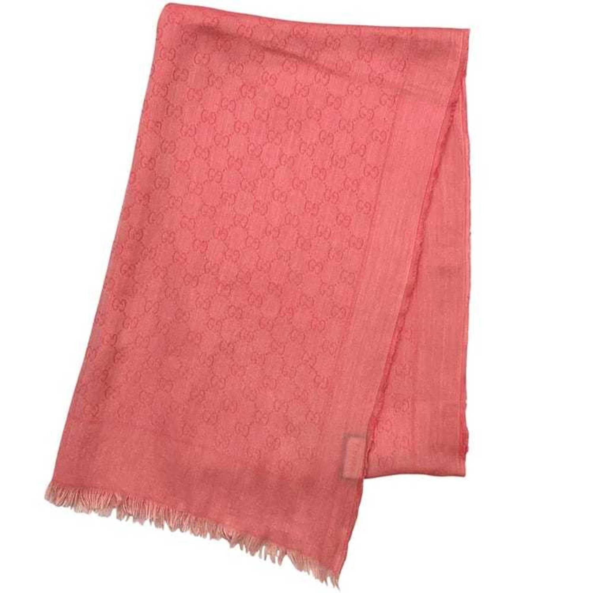 Gucci Gucci Stole ec-24405 Pink 508027 411177 Cotton 3G105 GUCCI Scarf Shawl Men's Women's GG Size ONE SIZE - 2 Thumbnail