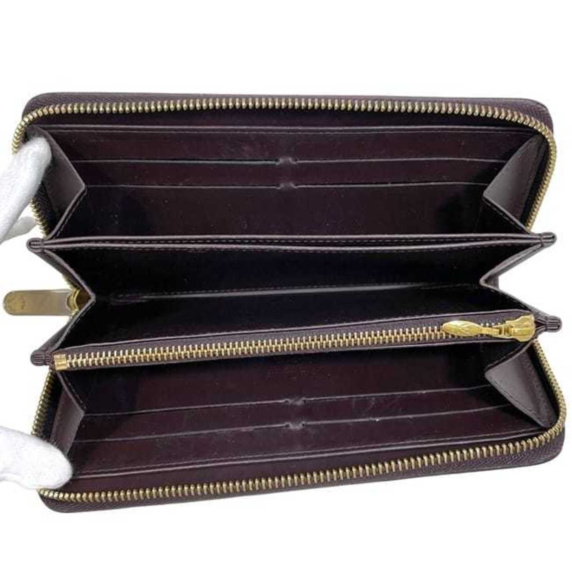Louis Vuitton Louis Vuitton Round Zippy Wallet ec-24428 Wine Red Amaranth Monogram Vernis M93522 Canvas CA0184 LOUIS VUITTON Enamel Women's and Men's Size ONE SIZE - 6 Thumbnail