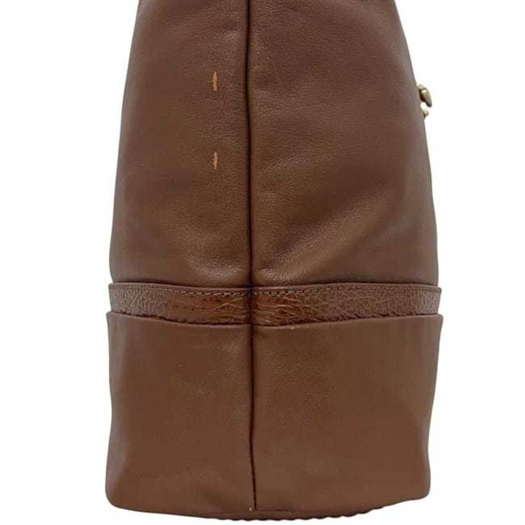 Bally Bally Tote Bag ec-24380 Brown Leather BALLY Men's Women's A4 Size ONE SIZE - 6 Thumbnail