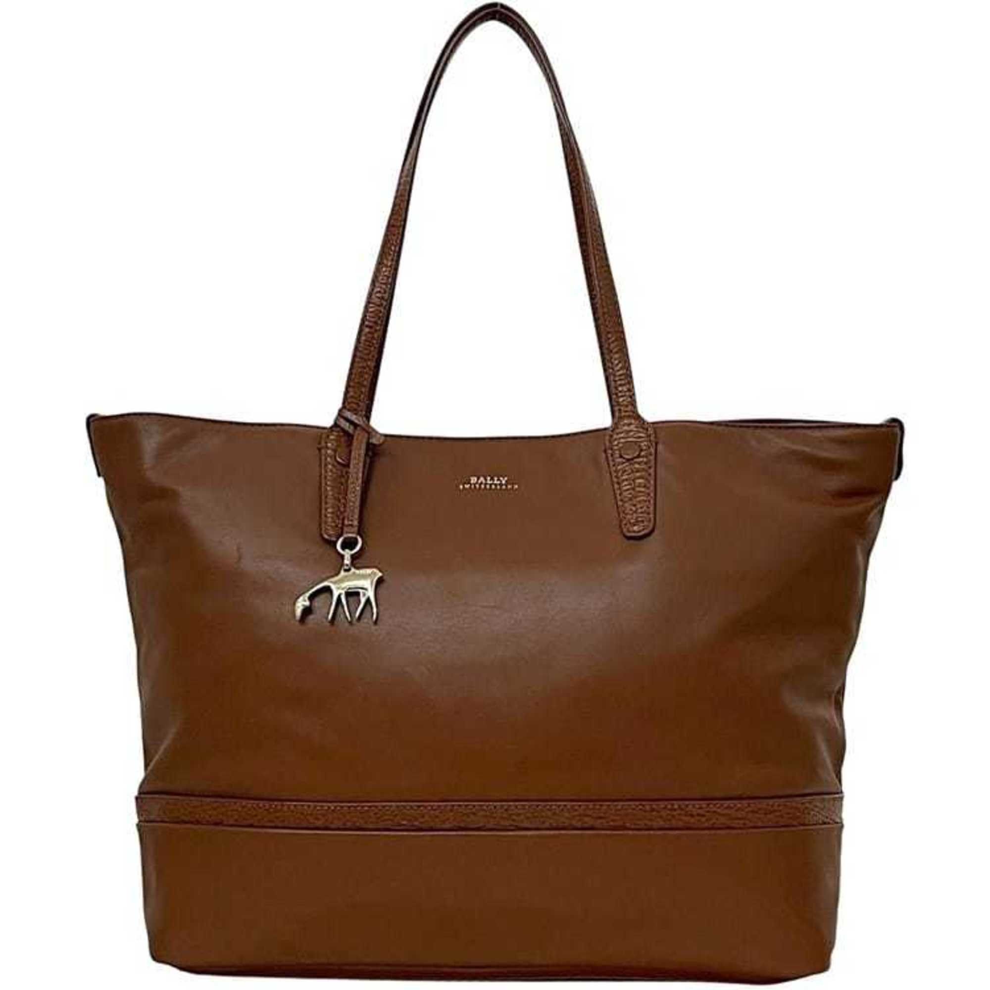 Bally Bally Tote Bag ec-24380 Brown Leather BALLY Men's Women's A4 Size ONE SIZE - 2 Thumbnail