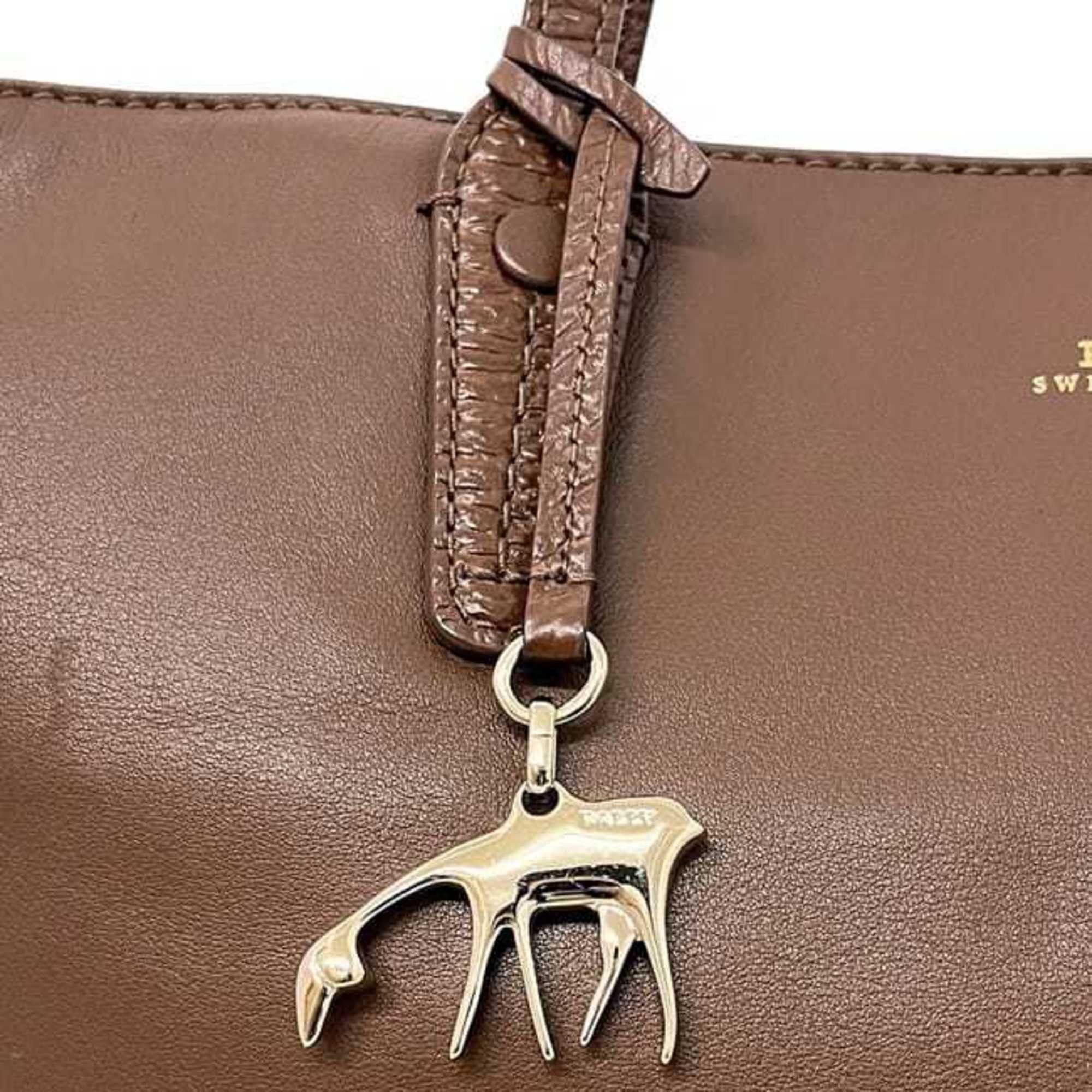 Bally Bally Tote Bag ec-24380 Brown Leather BALLY Men's Women's A4 Size ONE SIZE - 5 Thumbnail