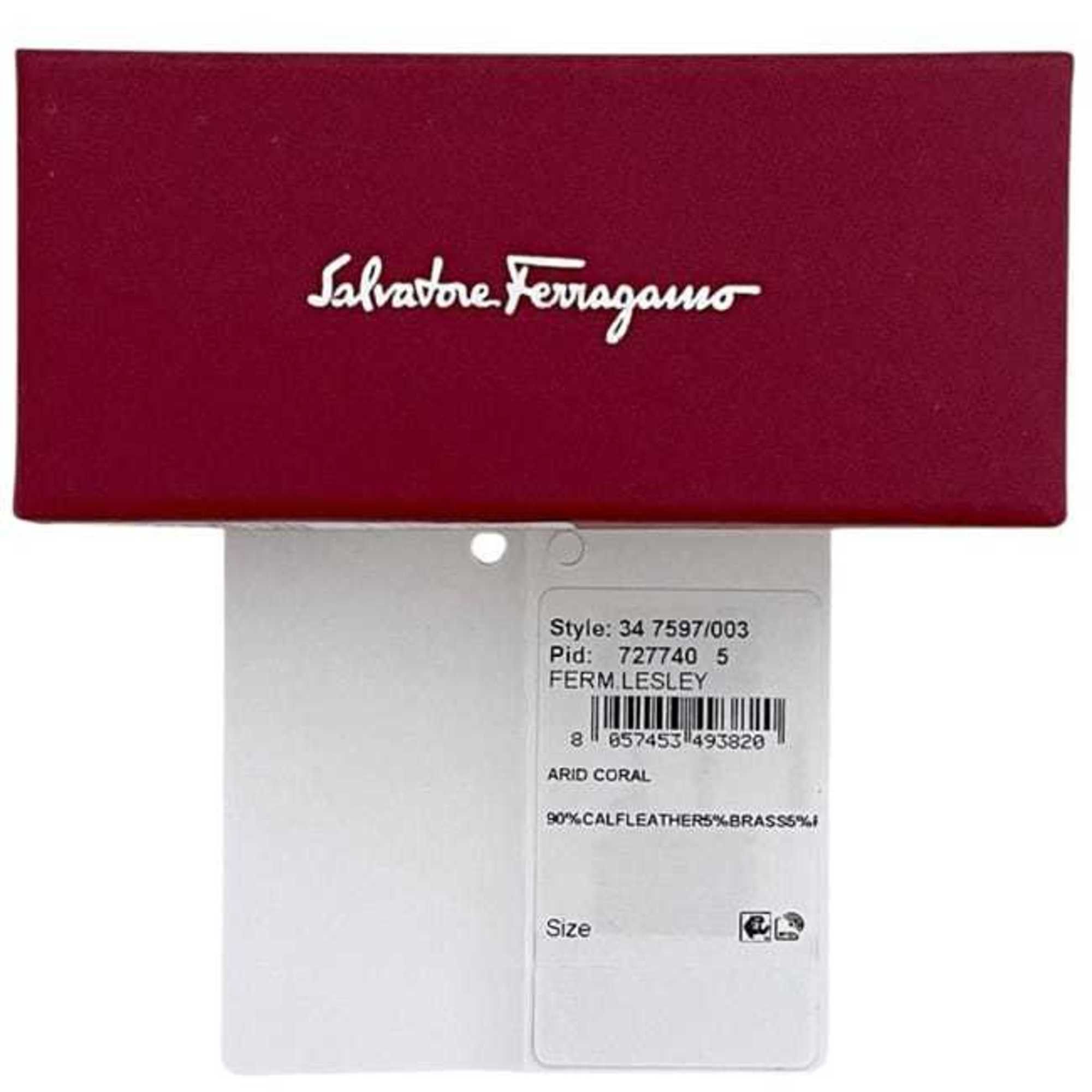 Salvatore Ferragamo Salvatore Ferragamo Barrette f-24329 Red Vara 34 7597/003 Leather Ribbon Hairpin Women's Clip Full Size ONE SIZE - 11 Thumbnail