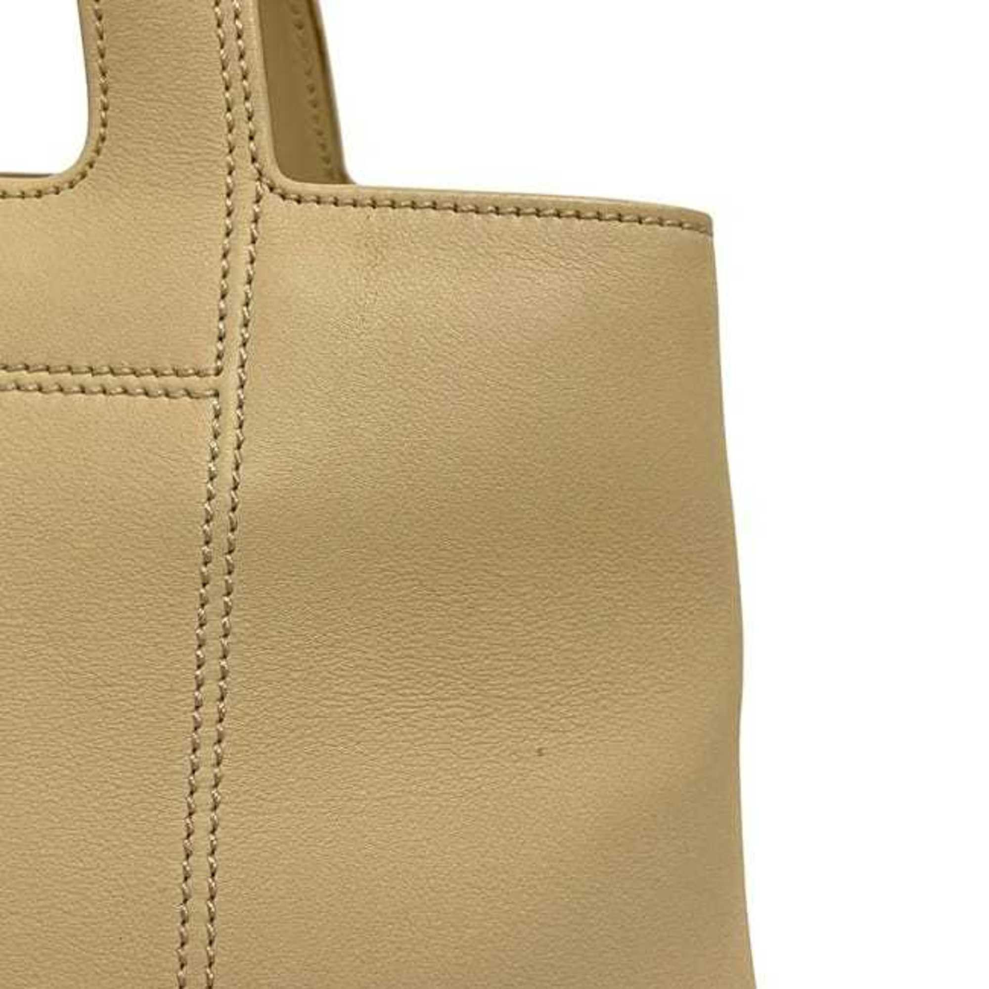 Salvatore Ferragamo Salvatore Ferragamo handbag ec-24374 beige Gancini DY-21 leather 4301 tote bag for women Size ONE SIZE - 9 Thumbnail