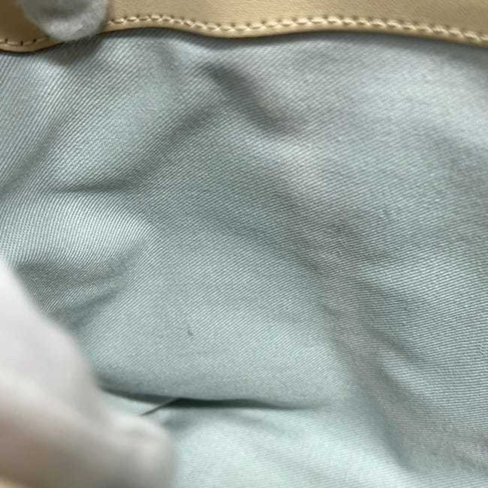 Salvatore Ferragamo Salvatore Ferragamo handbag ec-24374 beige Gancini DY-21 leather 4301 tote bag for women Size ONE SIZE - 7 Thumbnail
