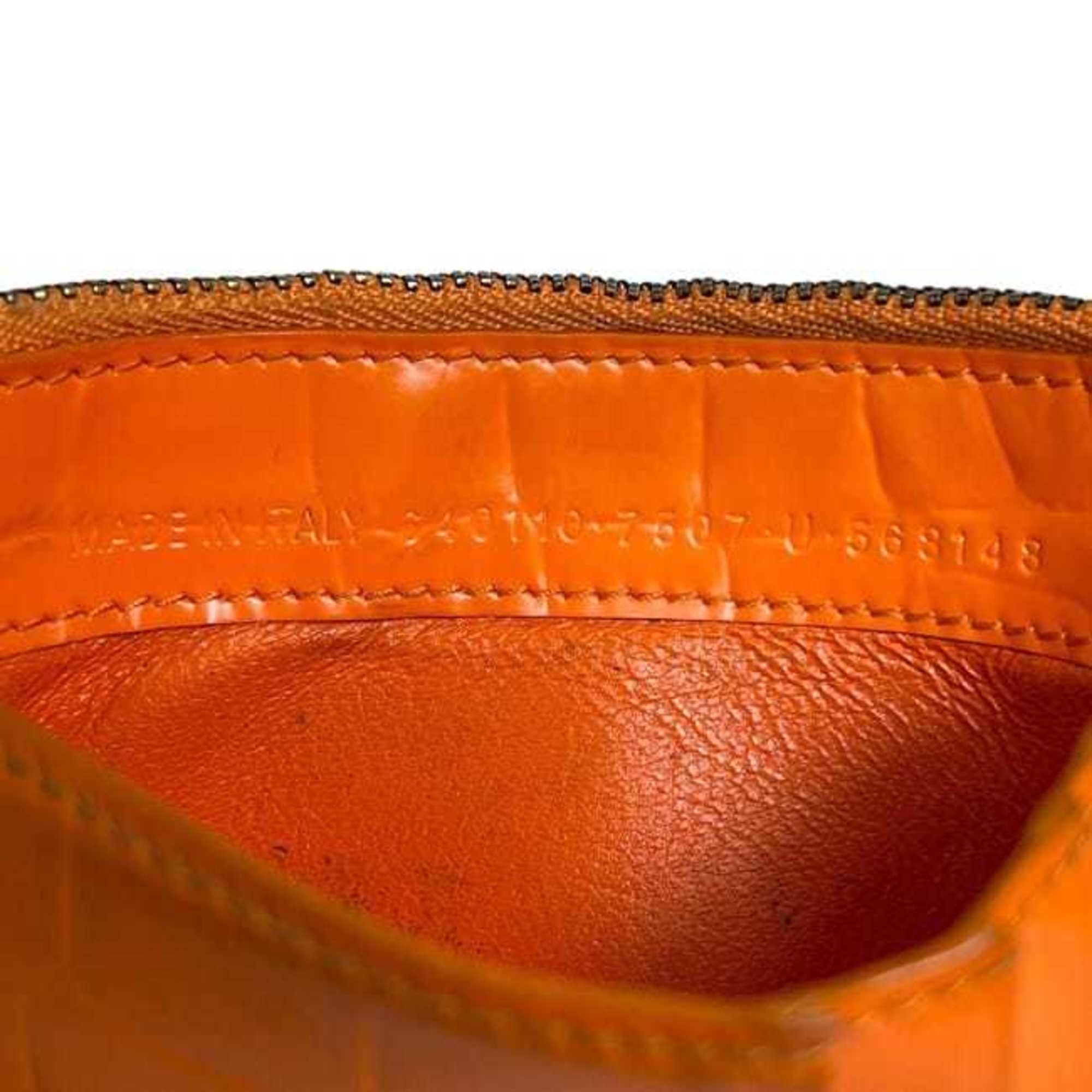 Balenciaga Balenciaga Neo Classic Coin Case ec-24249 Orange 640110 Leather Purse 7507 U 568148 BALENCIAGA Mini Wallet for Men and Women Size ONE SIZE - 6 Thumbnail