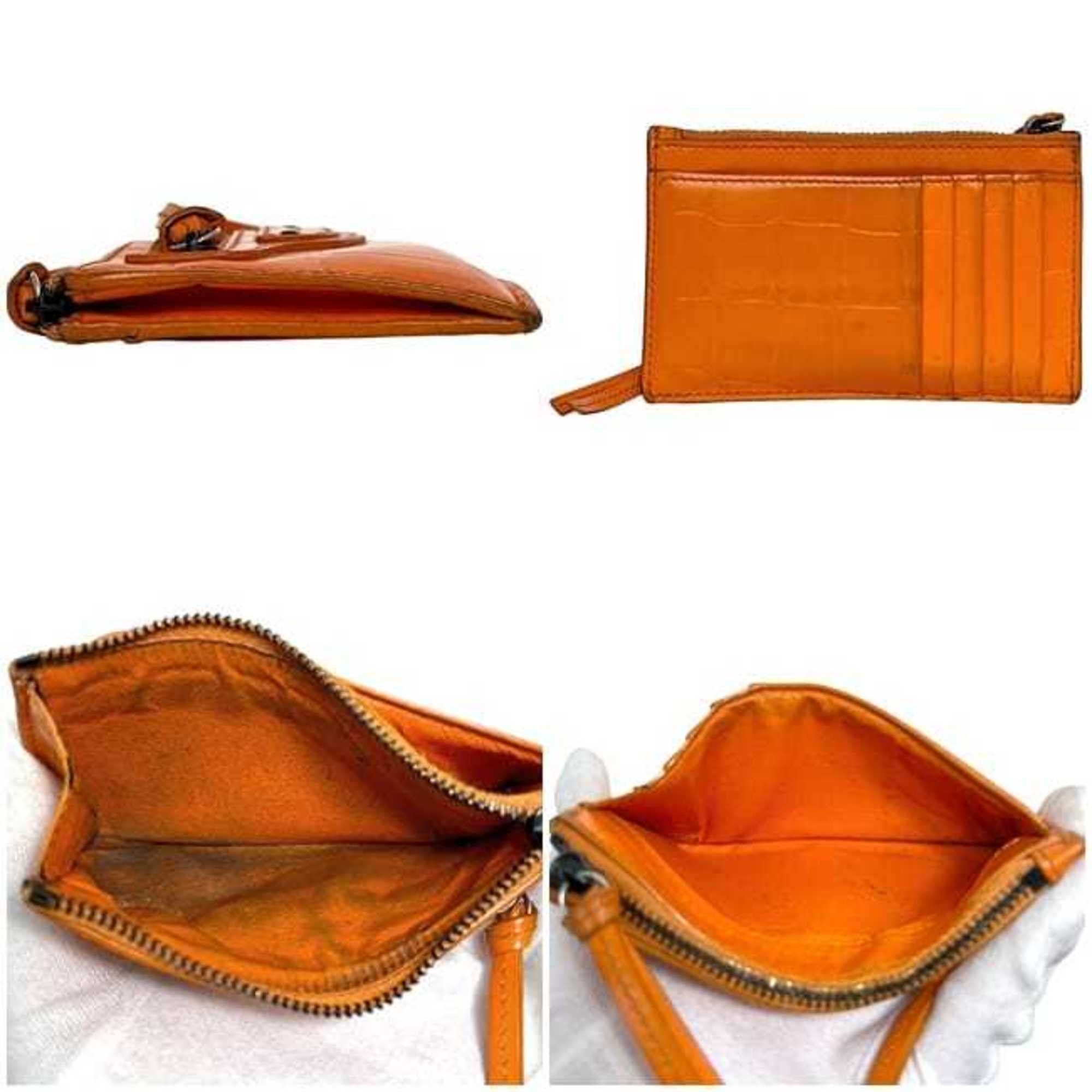Balenciaga Balenciaga Neo Classic Coin Case ec-24249 Orange 640110 Leather Purse 7507 U 568148 BALENCIAGA Mini Wallet for Men and Women Size ONE SIZE - 3 Thumbnail