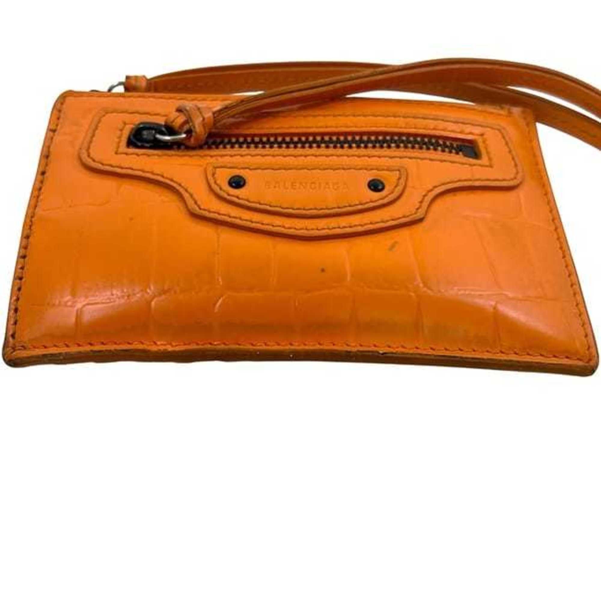 Balenciaga Balenciaga Neo Classic Coin Case ec-24249 Orange 640110 Leather Purse 7507 U 568148 BALENCIAGA Mini Wallet for Men and Women Size ONE SIZE - 8 Thumbnail
