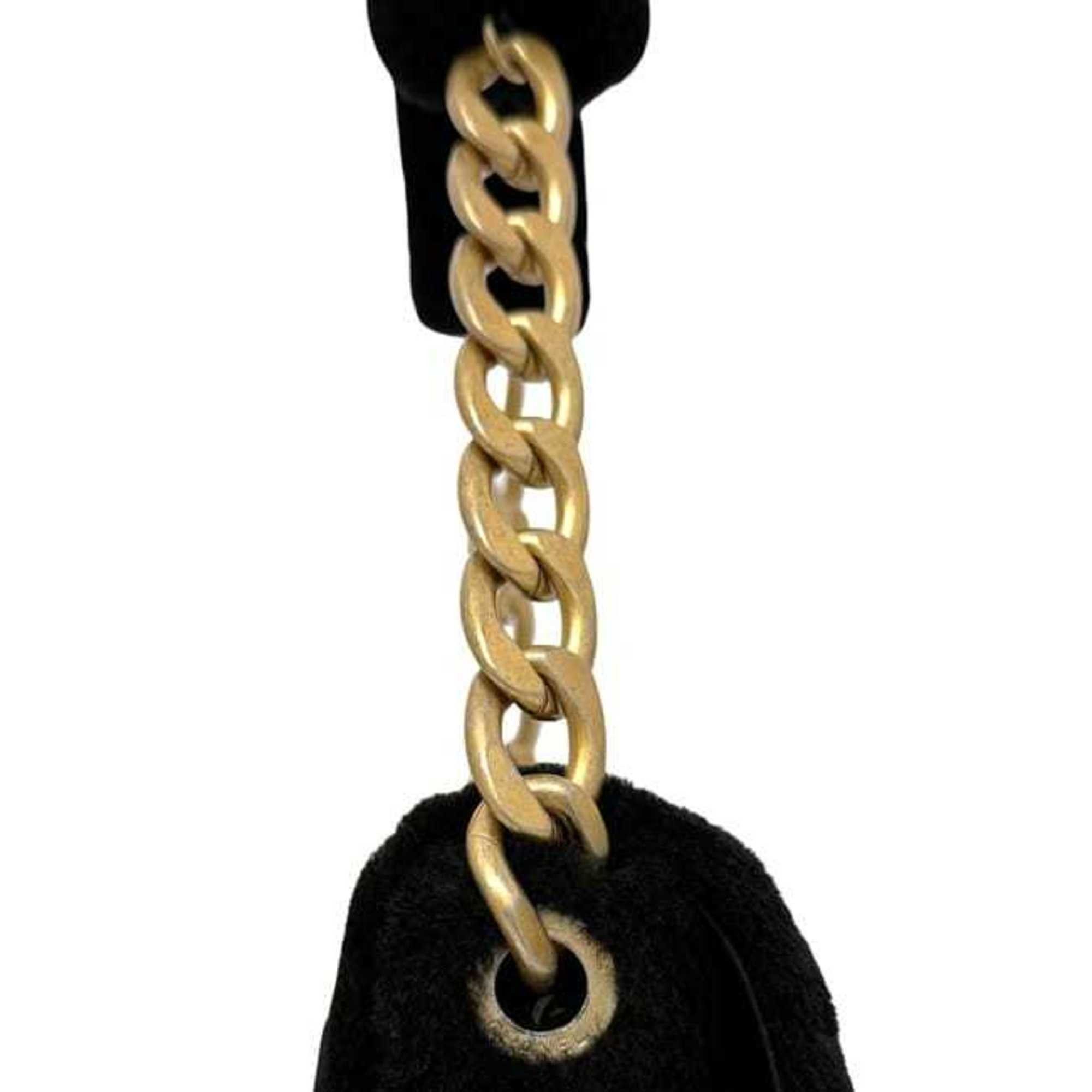 Chanel Chanel f-24441 Black Matelasse Shoulder Bag, 30 Series, Fur, Coco Mark, Flap, Turnlock, Single Chain Women's, 30162234 Size ONE SIZE - 10 Thumbnail