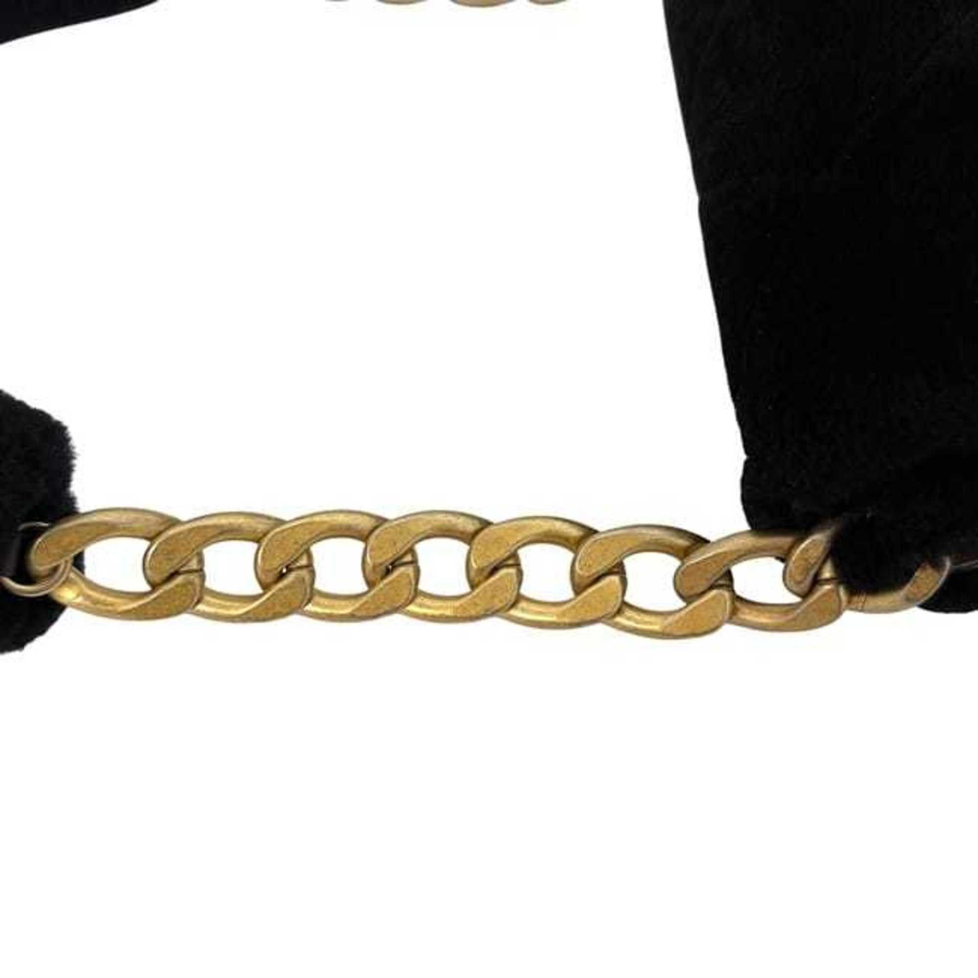 Chanel Chanel f-24441 Black Matelasse Shoulder Bag, 30 Series, Fur, Coco Mark, Flap, Turnlock, Single Chain Women's, 30162234 Size ONE SIZE - 11 Thumbnail