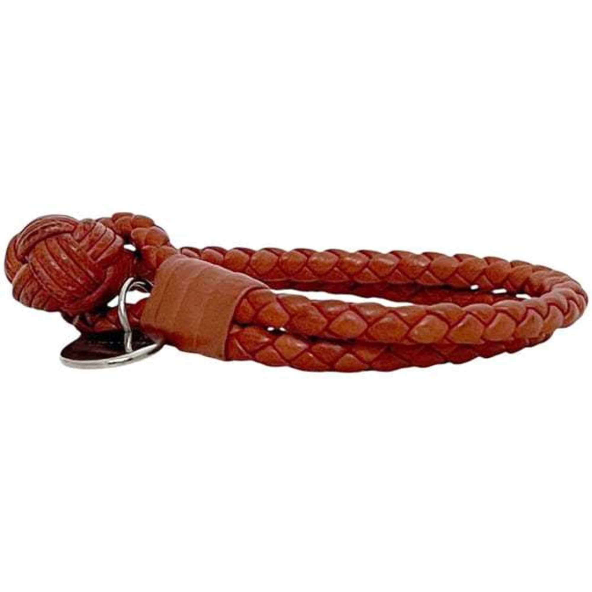 Bottega Veneta Bottega Veneta Bracelet ec-24372 Red Intrecciato Leather BOTTEGA VENETA Men's Women's Size ONE SIZE - 4 Thumbnail