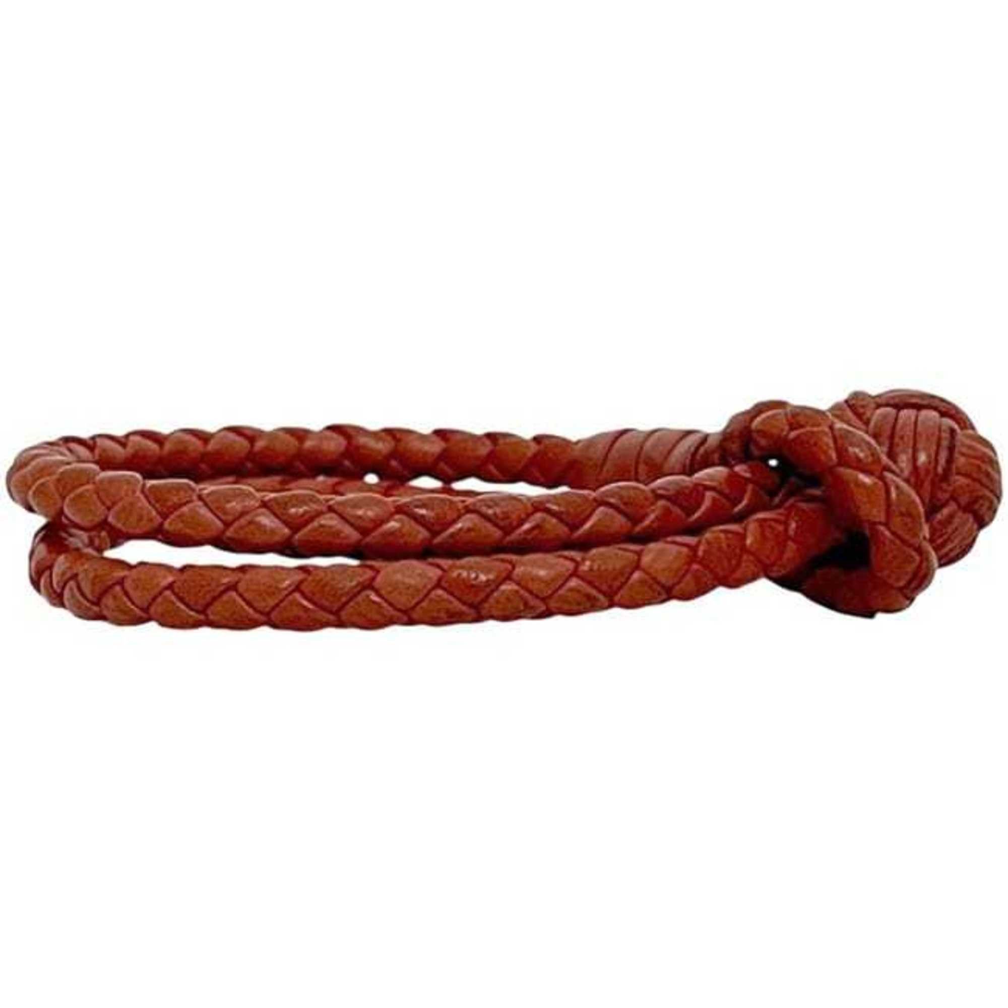 Bottega Veneta Bottega Veneta Bracelet ec-24372 Red Intrecciato Leather BOTTEGA VENETA Men's Women's Size ONE SIZE - 5 Thumbnail