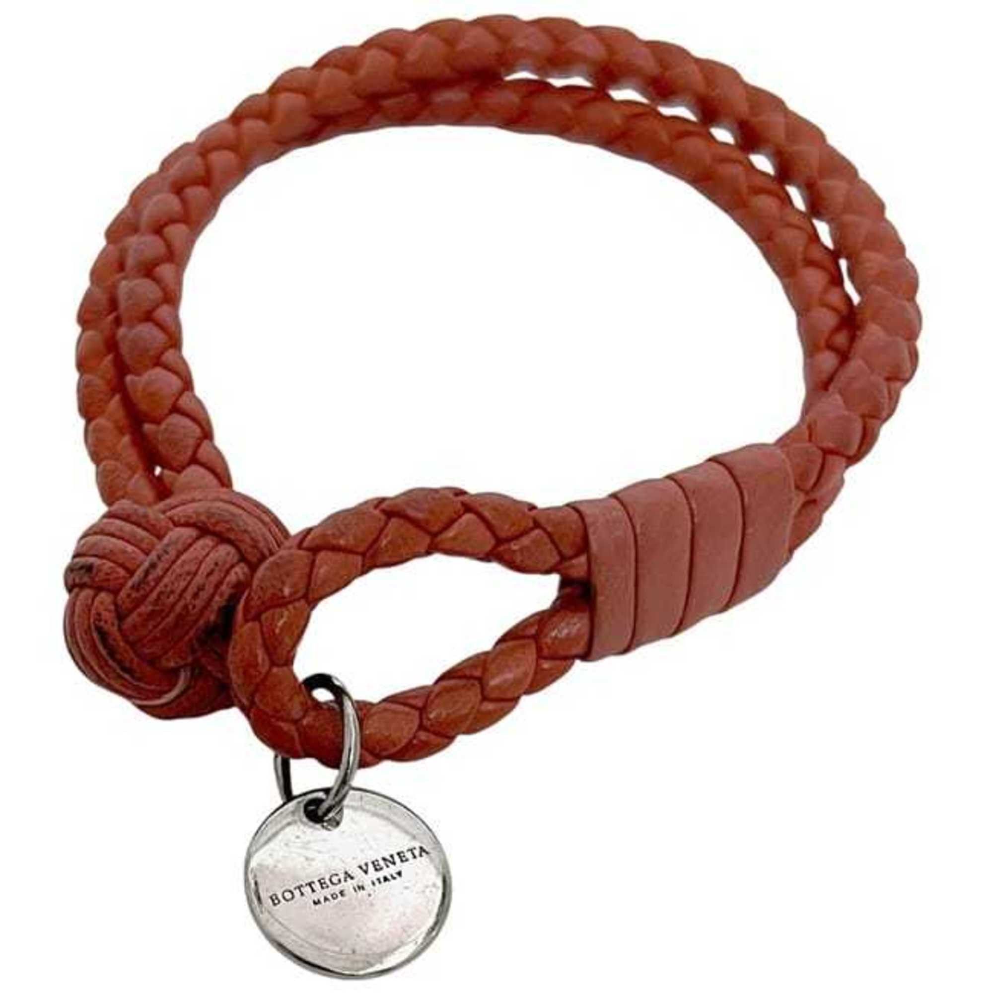 Bottega Veneta Bottega Veneta Bracelet ec-24372 Red Intrecciato Leather BOTTEGA VENETA Men's Women's Size ONE SIZE - 8 Thumbnail
