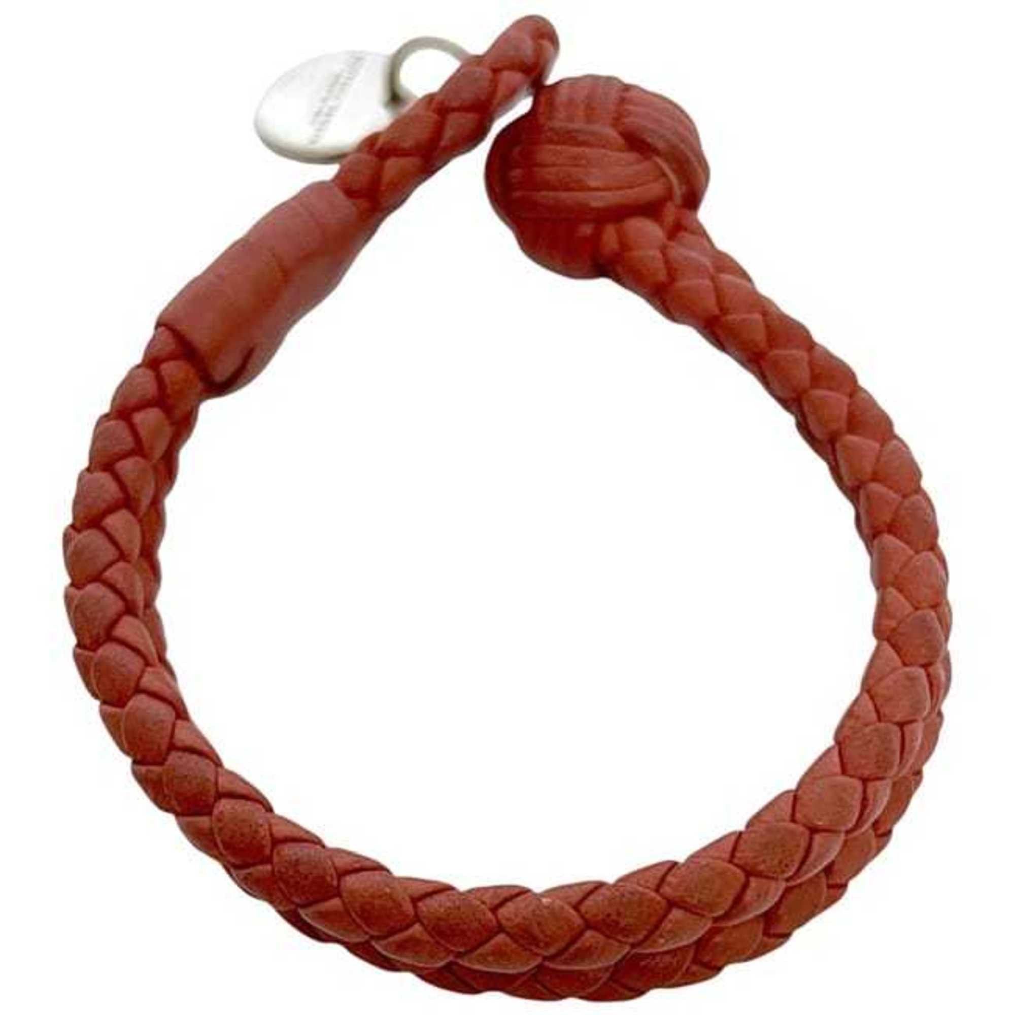 Bottega Veneta Bottega Veneta Bracelet ec-24372 Red Intrecciato Leather BOTTEGA VENETA Men's Women's Size ONE SIZE - 10 Thumbnail