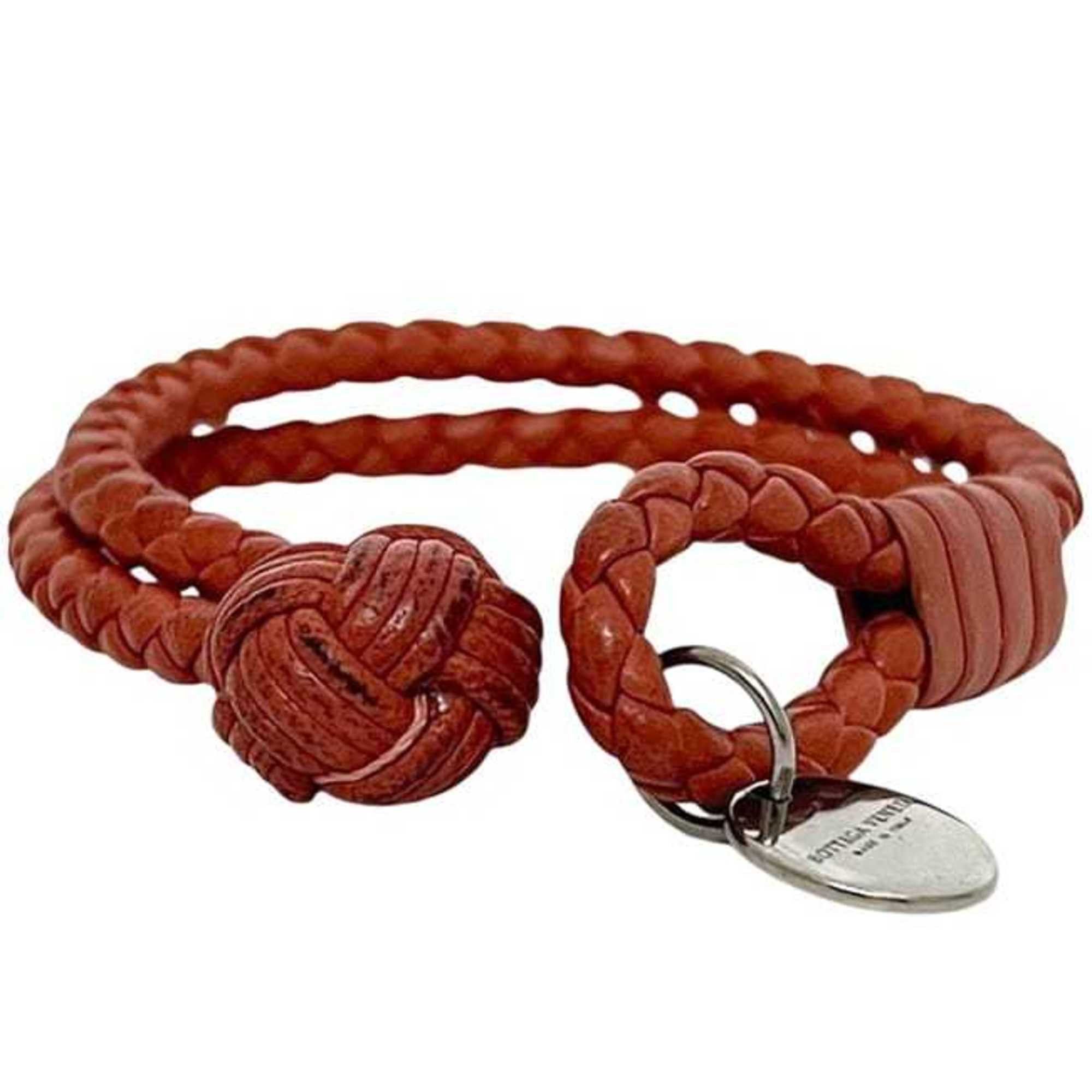 Bottega Veneta Bottega Veneta Bracelet ec-24372 Red Intrecciato Leather BOTTEGA VENETA Men's Women's Size ONE SIZE - 6 Thumbnail