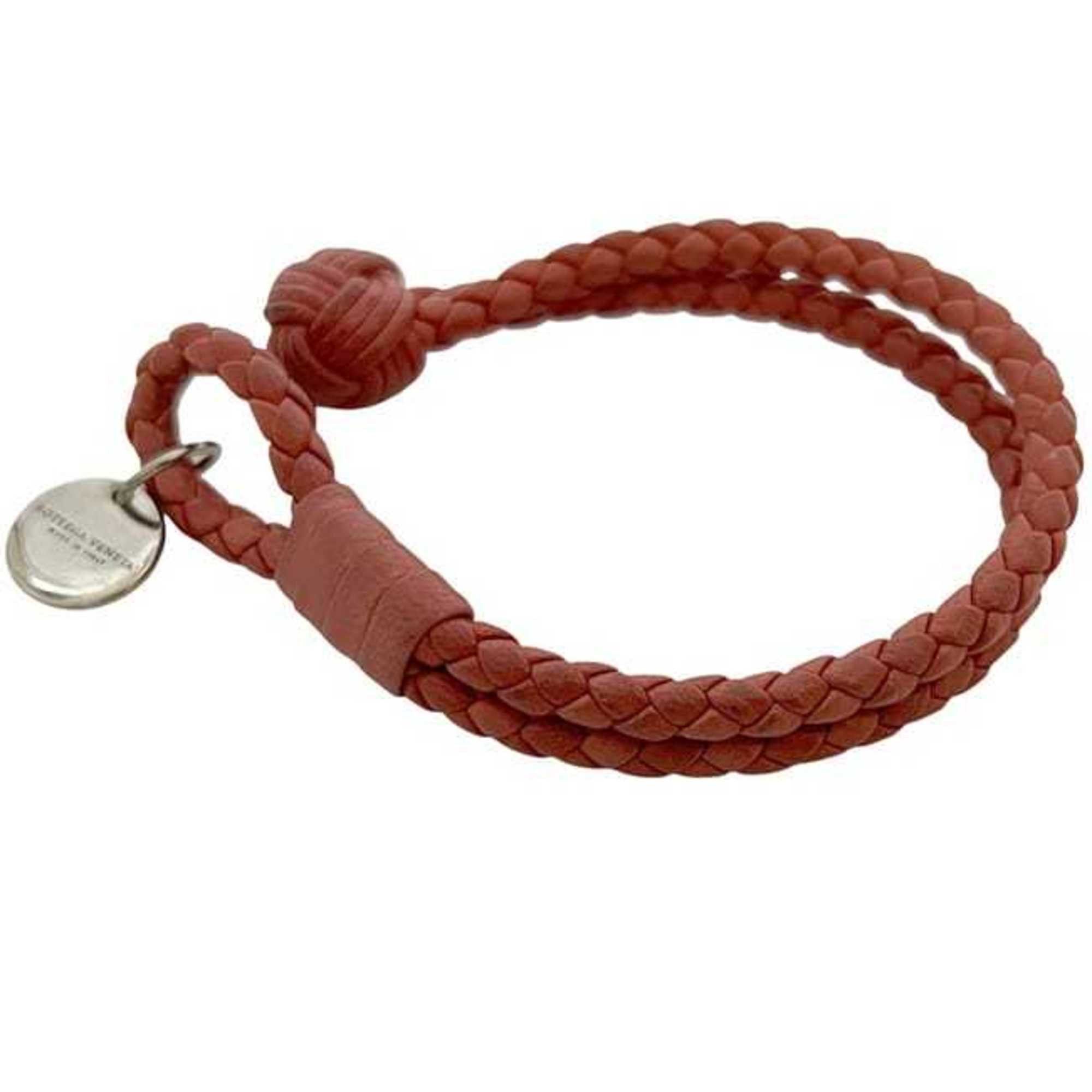 Bottega Veneta Bottega Veneta Bracelet ec-24372 Red Intrecciato Leather BOTTEGA VENETA Men's Women's Size ONE SIZE - 9 Thumbnail